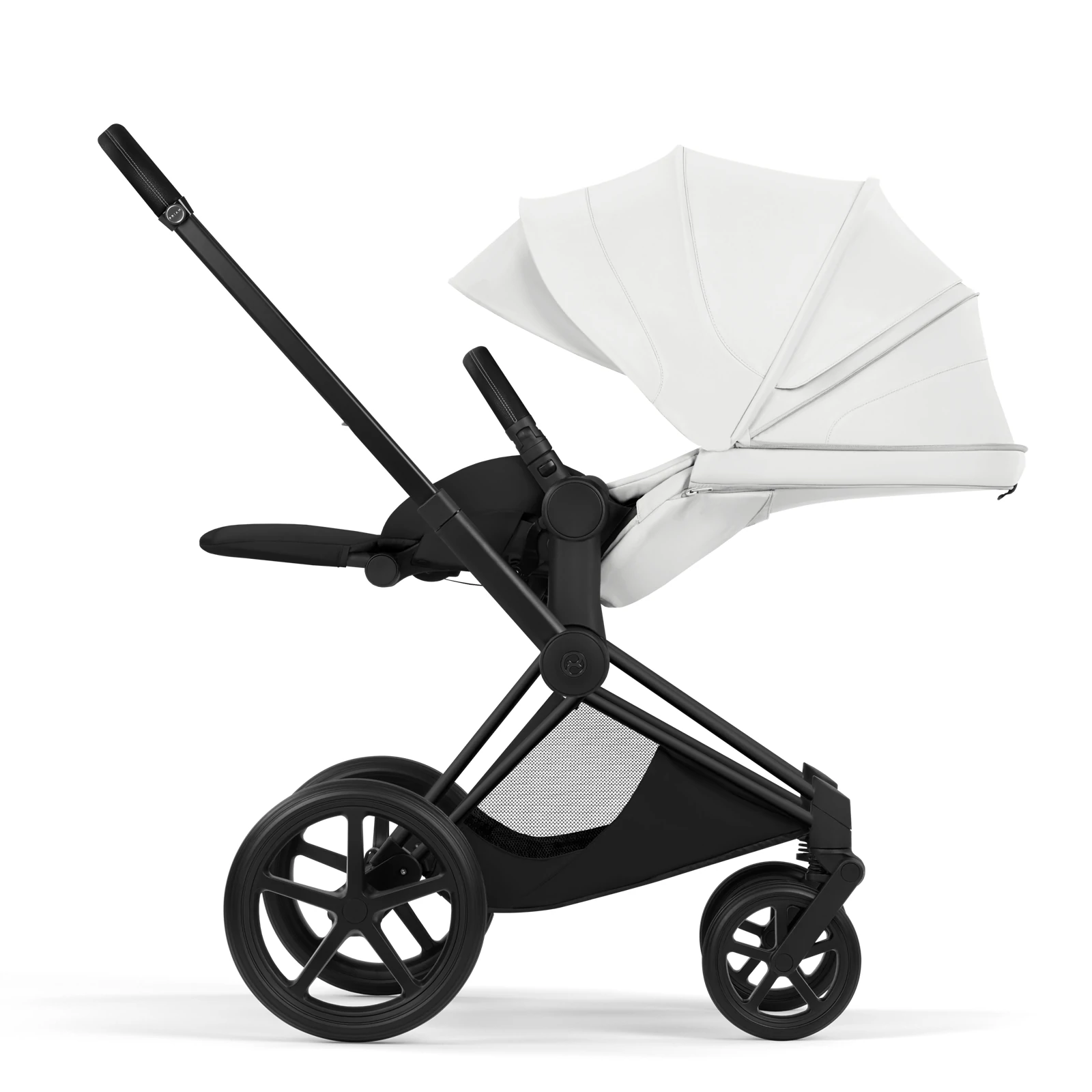Cybex Priam 5.0 - wózek 4w1 | Off White - Matt Black (Style)