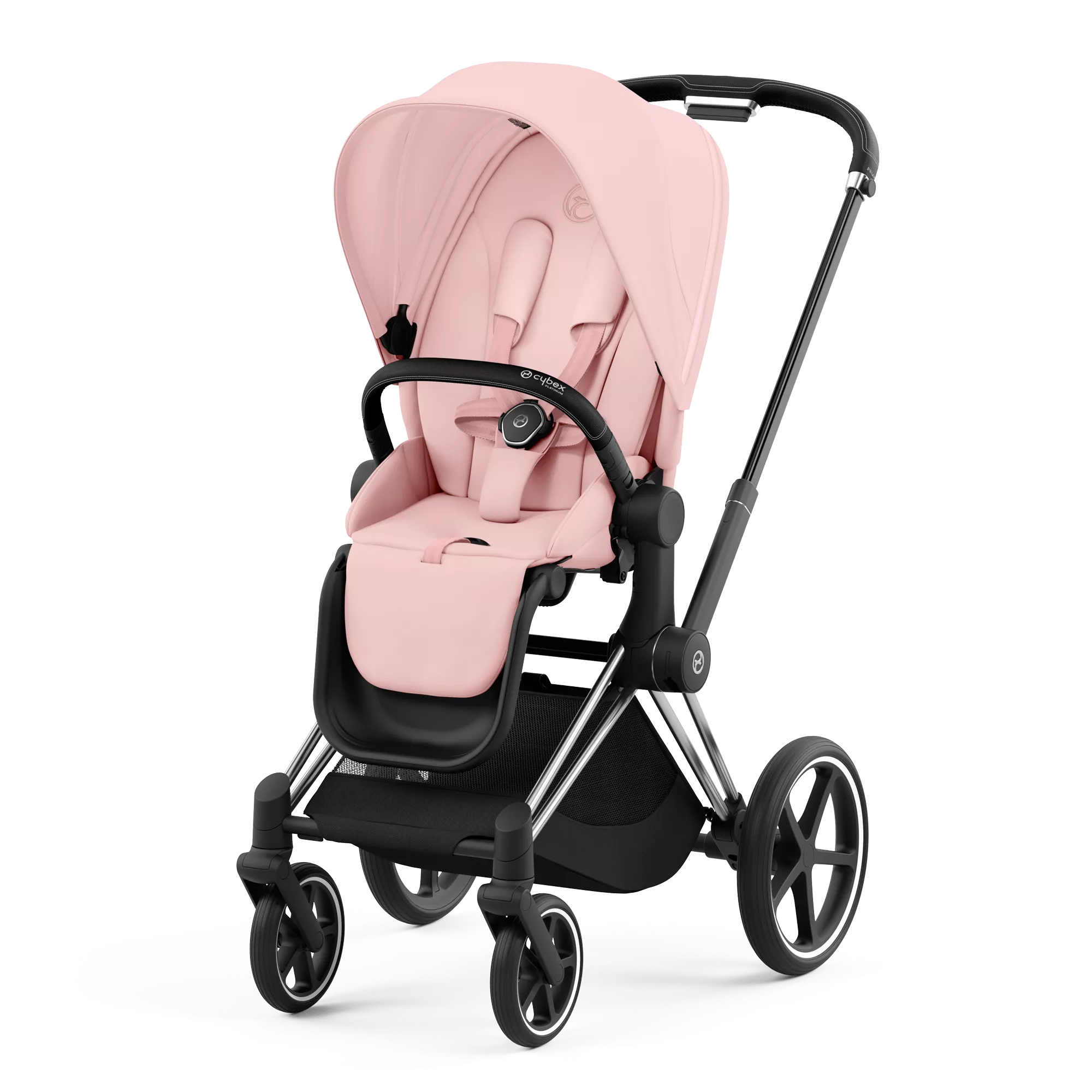 Cybex Priam 4.0 | Peach Pink (Chrome Black Frame)