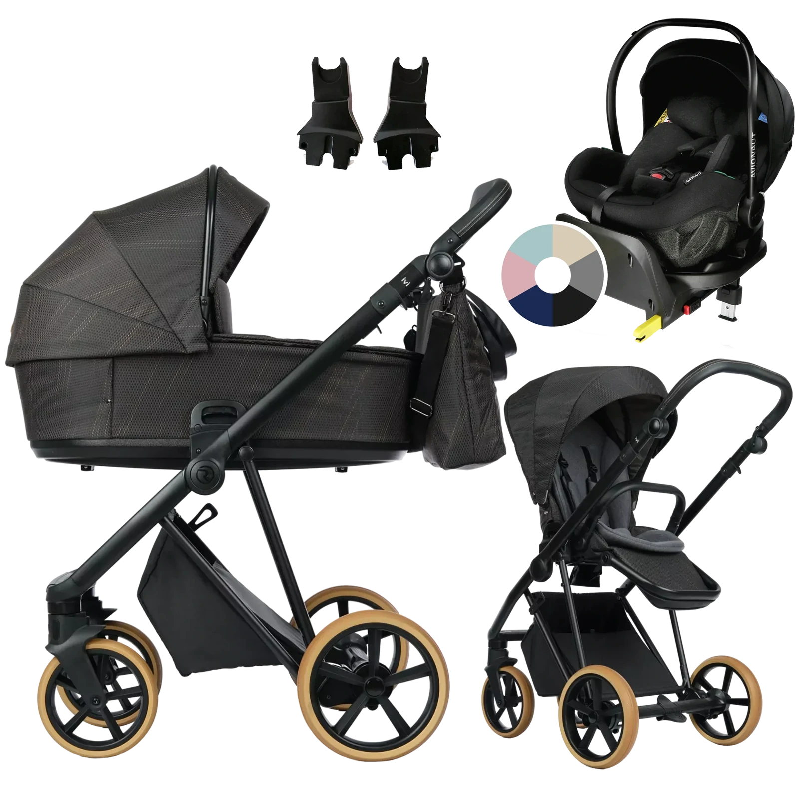 Roan Ivi 2.0 Vintage + Avionaut Pixel Pro 2.0 C + baza IQ Orbit + GRATIS - 4w1 | Cooper Glow (Limited Edition)