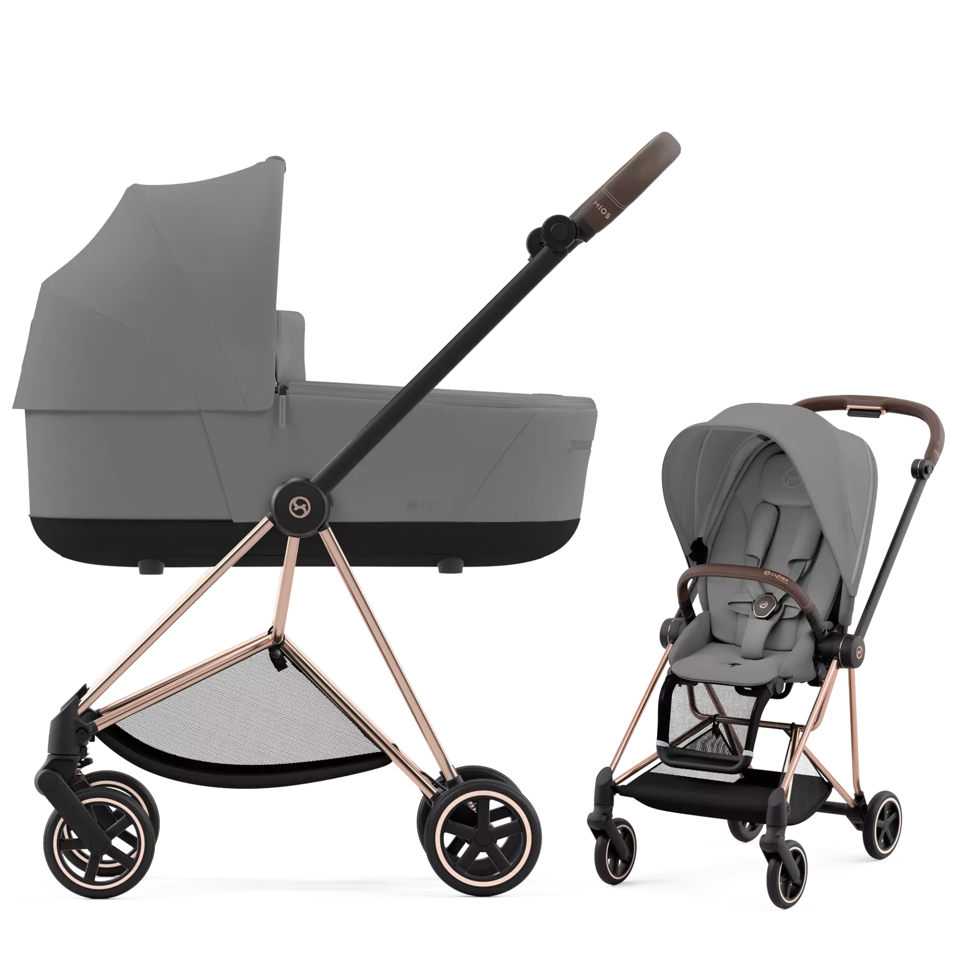 Cybex Mios 3.0 - 2w1 | Mirage Grey (Rosegold Frame)