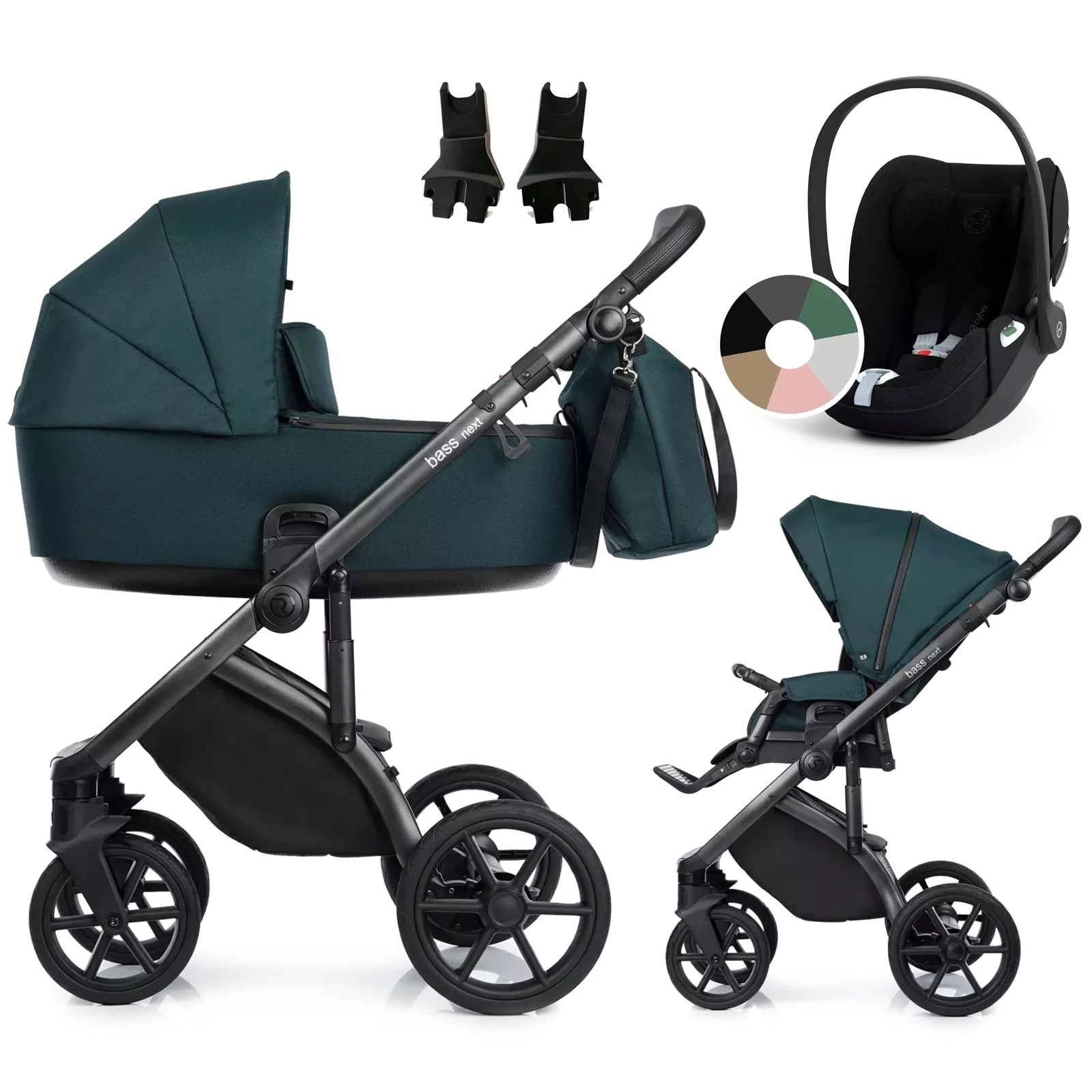 Roan Bass Next + Cybex Cloud T i-Size +GRATIS - 3w1 | Emerald Mood