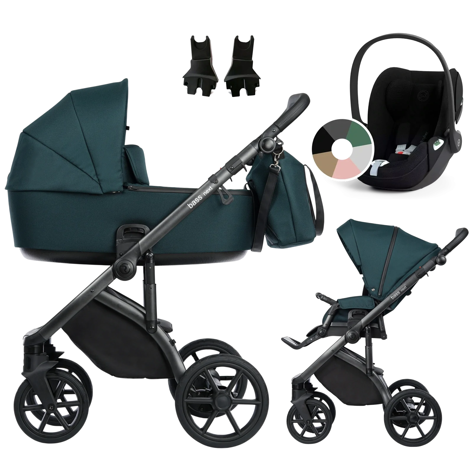 Roan Bass Next + Cybex Cloud T i-Size +GRATIS - 3w1 | Emerald Mood