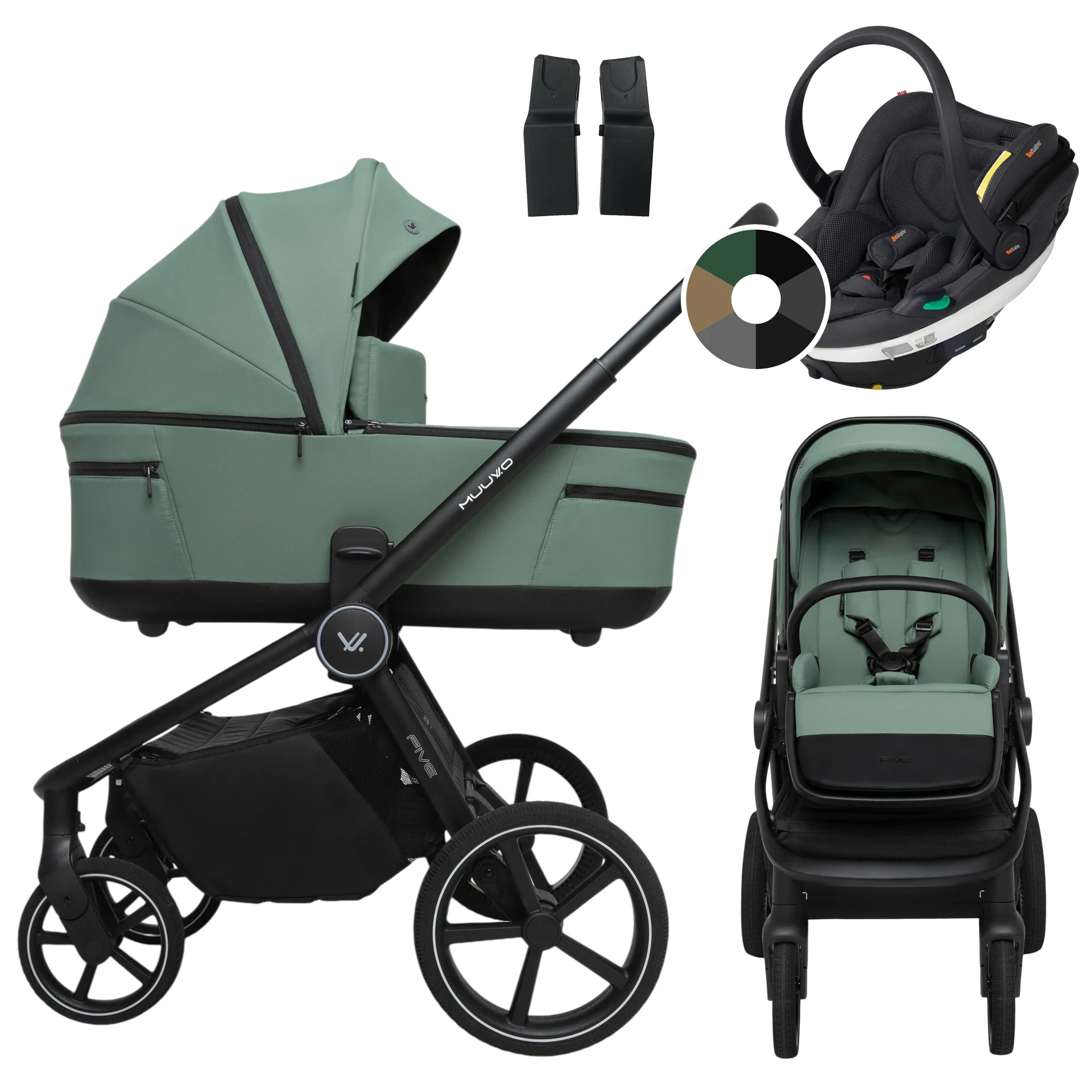 Muuvo Five + BeSafe Go Beyond +GRATIS - 3w1 | Pine Green