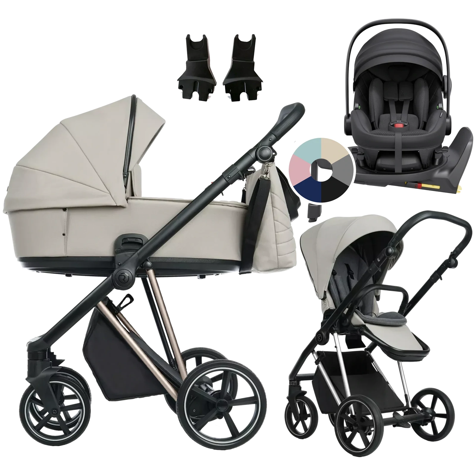 Roan Ivi 2.0 + Avionaut Pixel 3 + baza IQ Orbit + GRATIS - 4w1 | Sesame Champagne