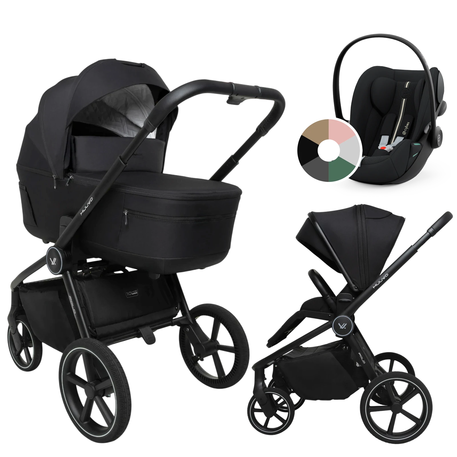 Muuvo Fold + Cybex Cloud G3 i-Size + GRATIS - 3w1 | Classic Black