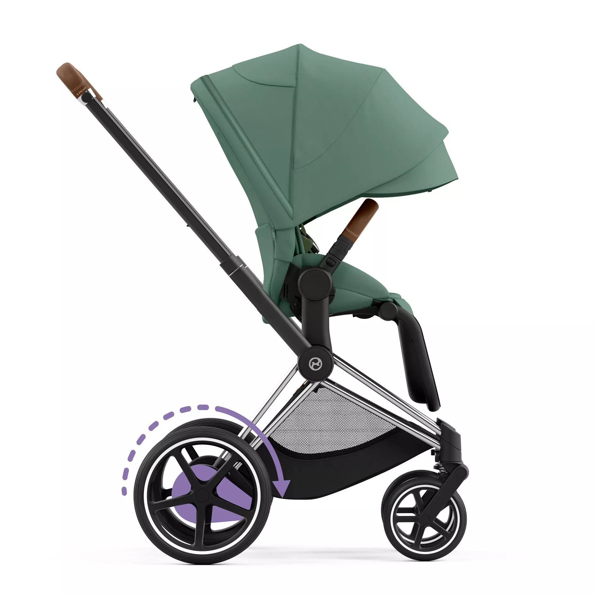 Cybex e-Priam 4.0 - 2w1 | Leaf Green (Chrome Brown Frame)