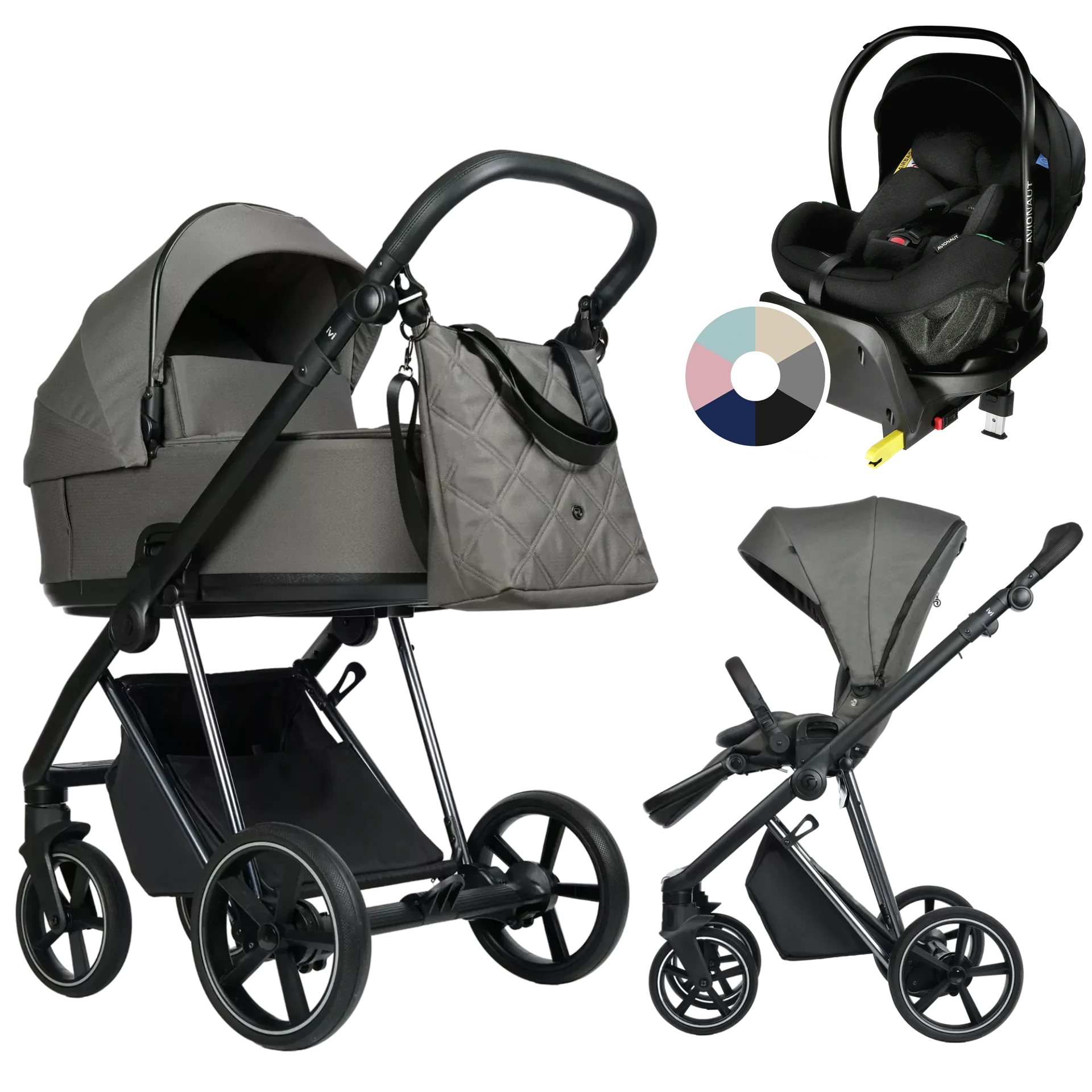 Roan Ivi 2.0 + Avionaut Pixel Pro 2.0 C + baza IQ Orbit +GRATIS - 4w1 | Taupe