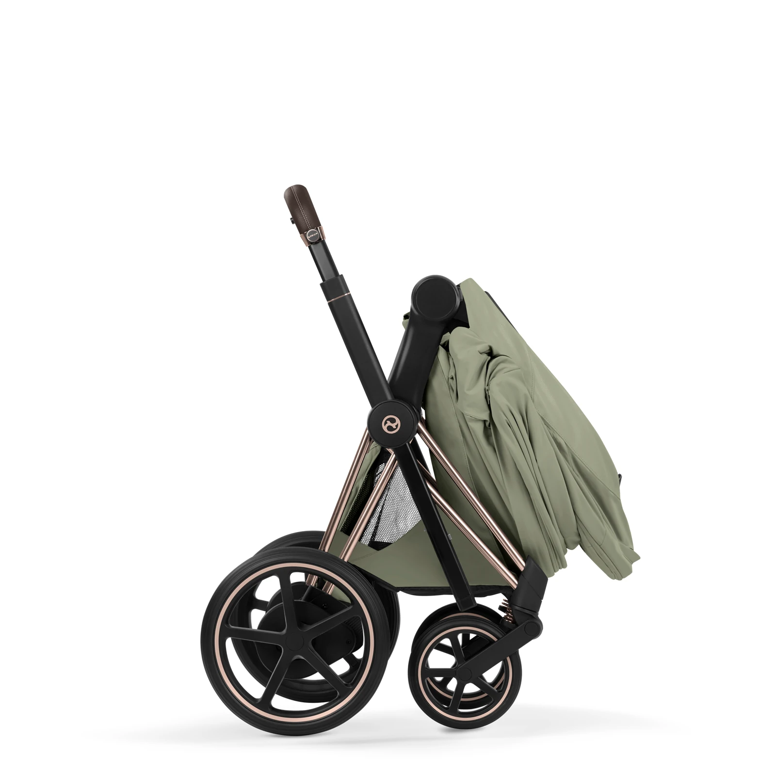 Cybex e-Priam 5.0 - wózek 2w1 | Sage Green - Rosegold (Style)