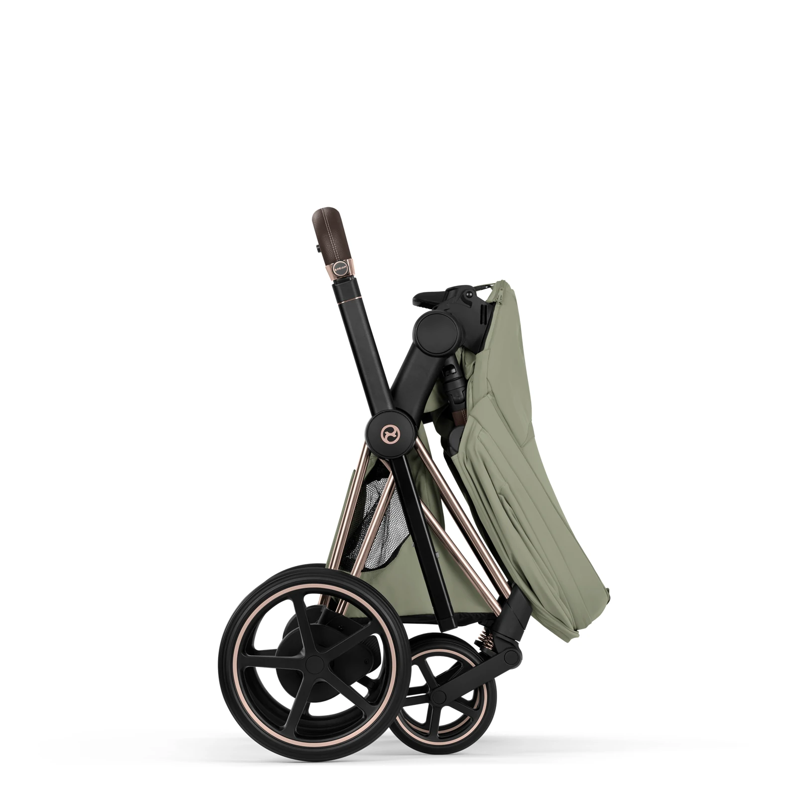 Cybex e-Priam 5.0 - wózek 2w1 | Sage Green - Rosegold (Style)