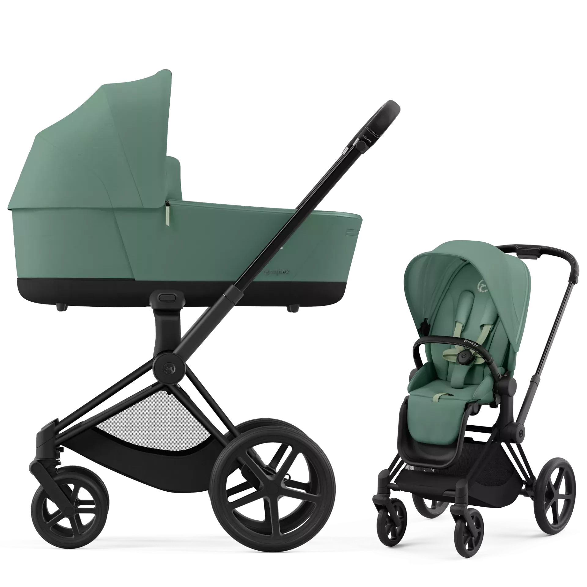 Cybex Priam 4.0 - 2w1 | Leaf Green (Matt Black Frame)