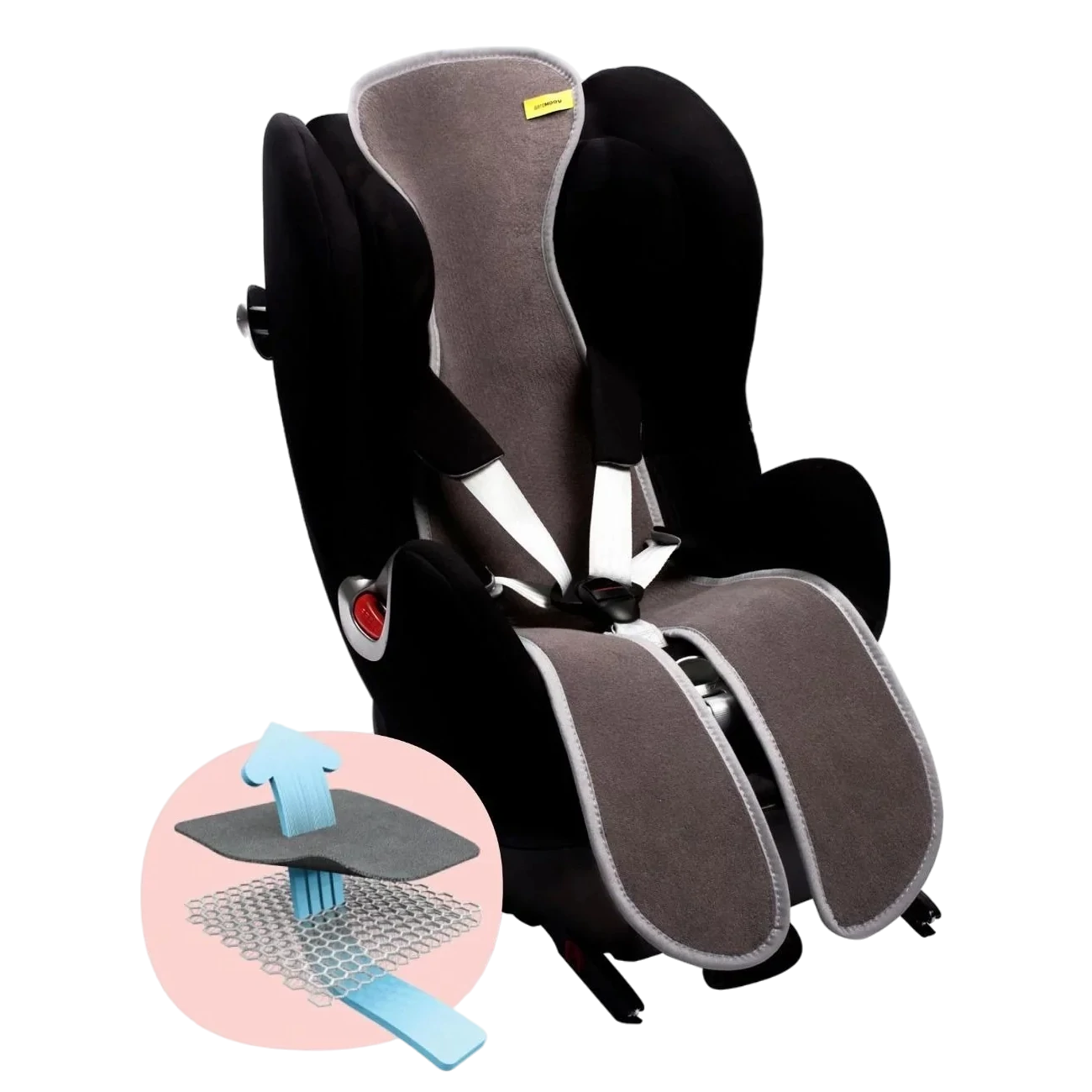 Wkładka antypotowa Aeromoov do fotelika 15-36 kg | Anthracite - z wycięciem