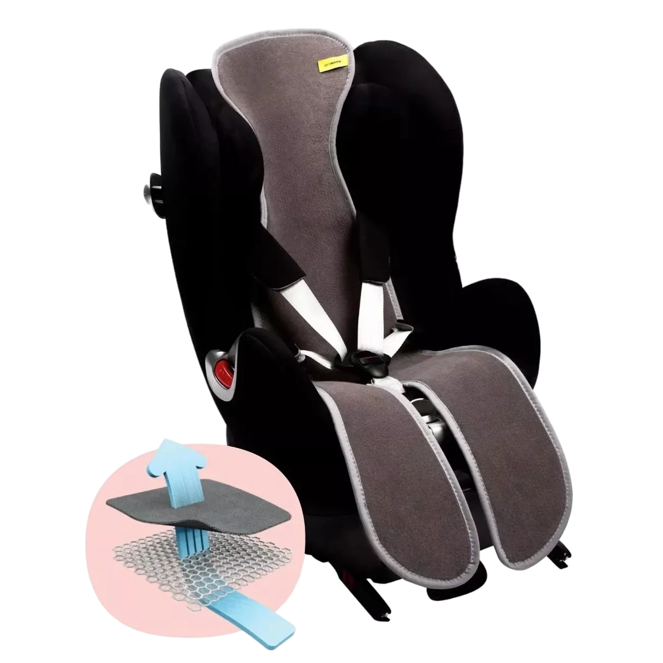 Wkładka antypotowa Aeromoov do fotelika 15-36 kg | Anthracite - z wycięciem