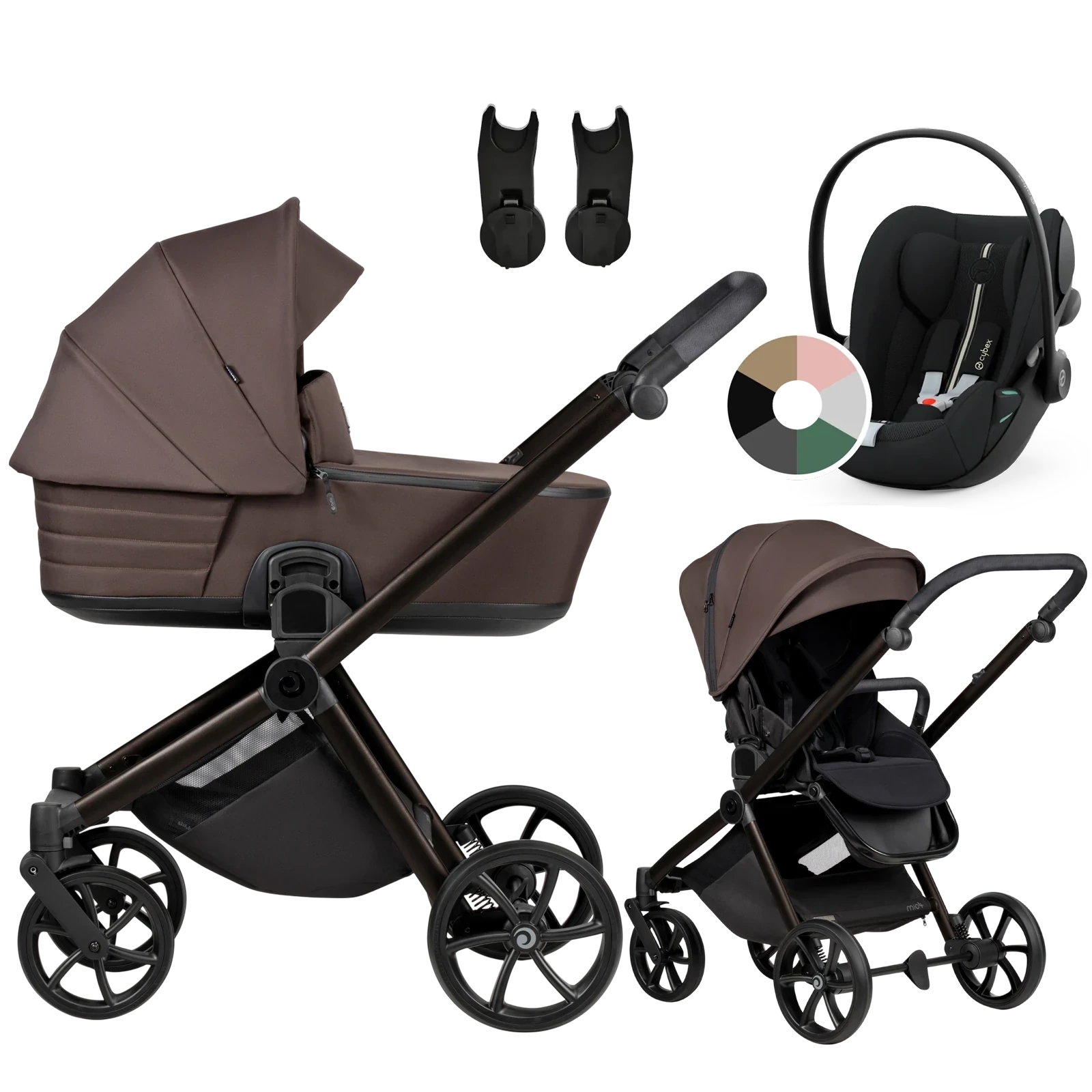 Tutis Mio 3 Plus + Cybex Cloud G3 i-Size + GRATIS - 3w1 | 024 Coffee Brown