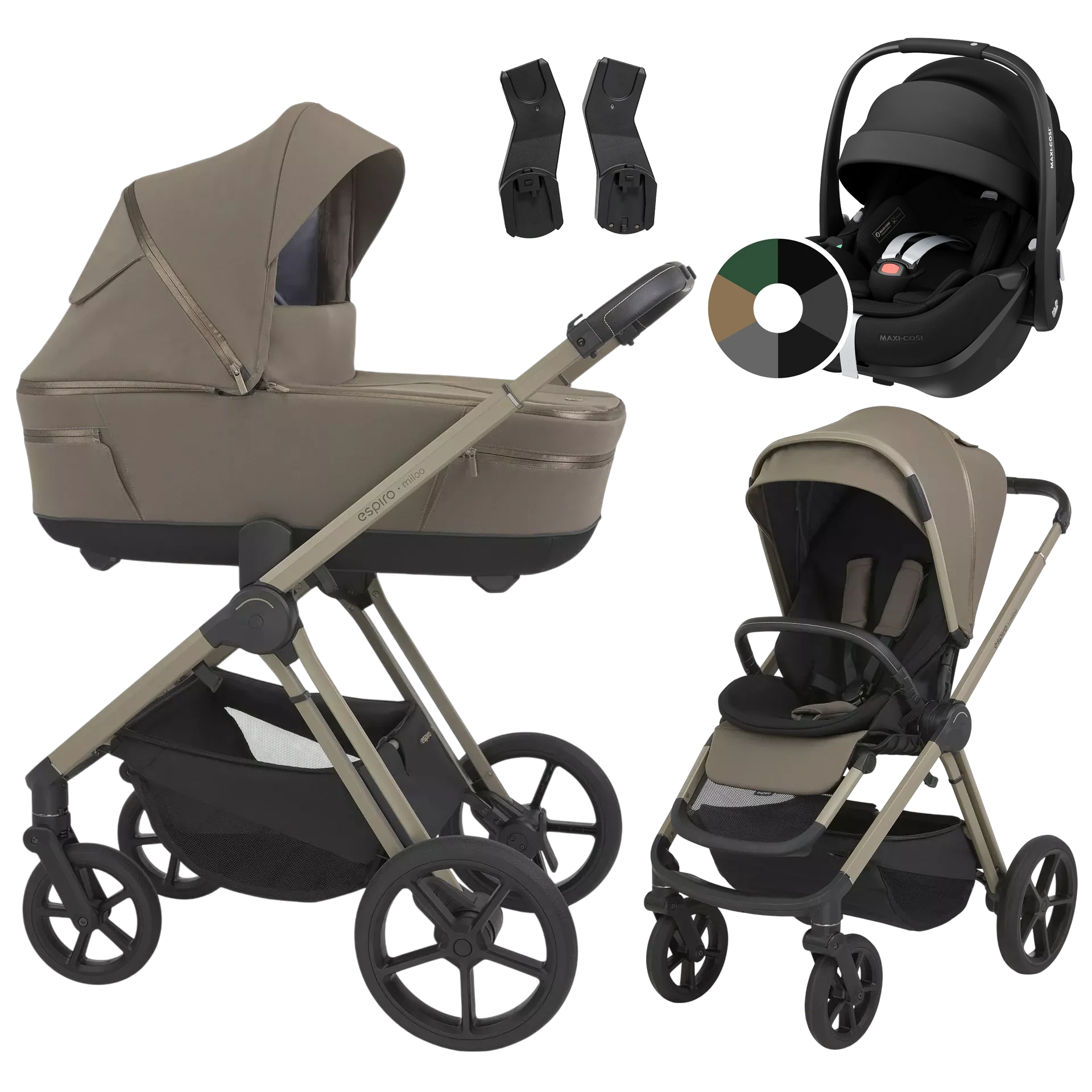 Espiro Miloo + Maxi-Cosi Pebble 360 Pro2 +GRATIS - 3w1 | 209 Charming Touch