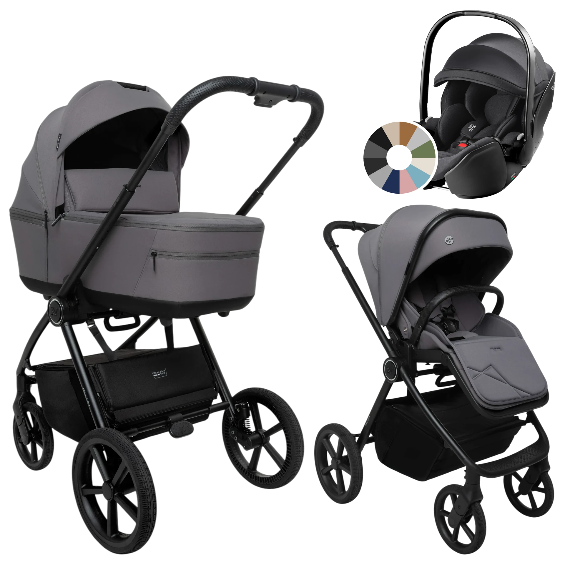 Muuvo One + Britax Römer Baby-Safe Pro +GRATIS - 3w1 | Gris