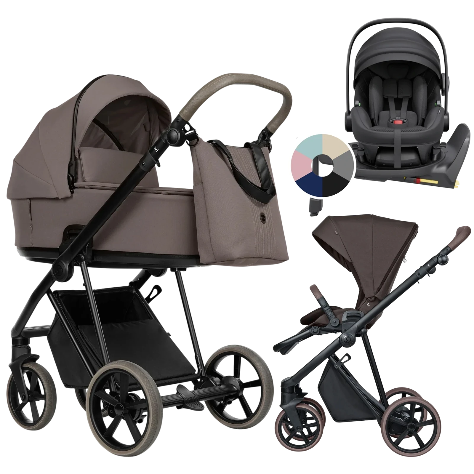 Roan Ivi 2.0 Vintage + Avionaut Pixel 3 + baza IQ Orbit + GRATIS - 4w1 | Mocca Frappe