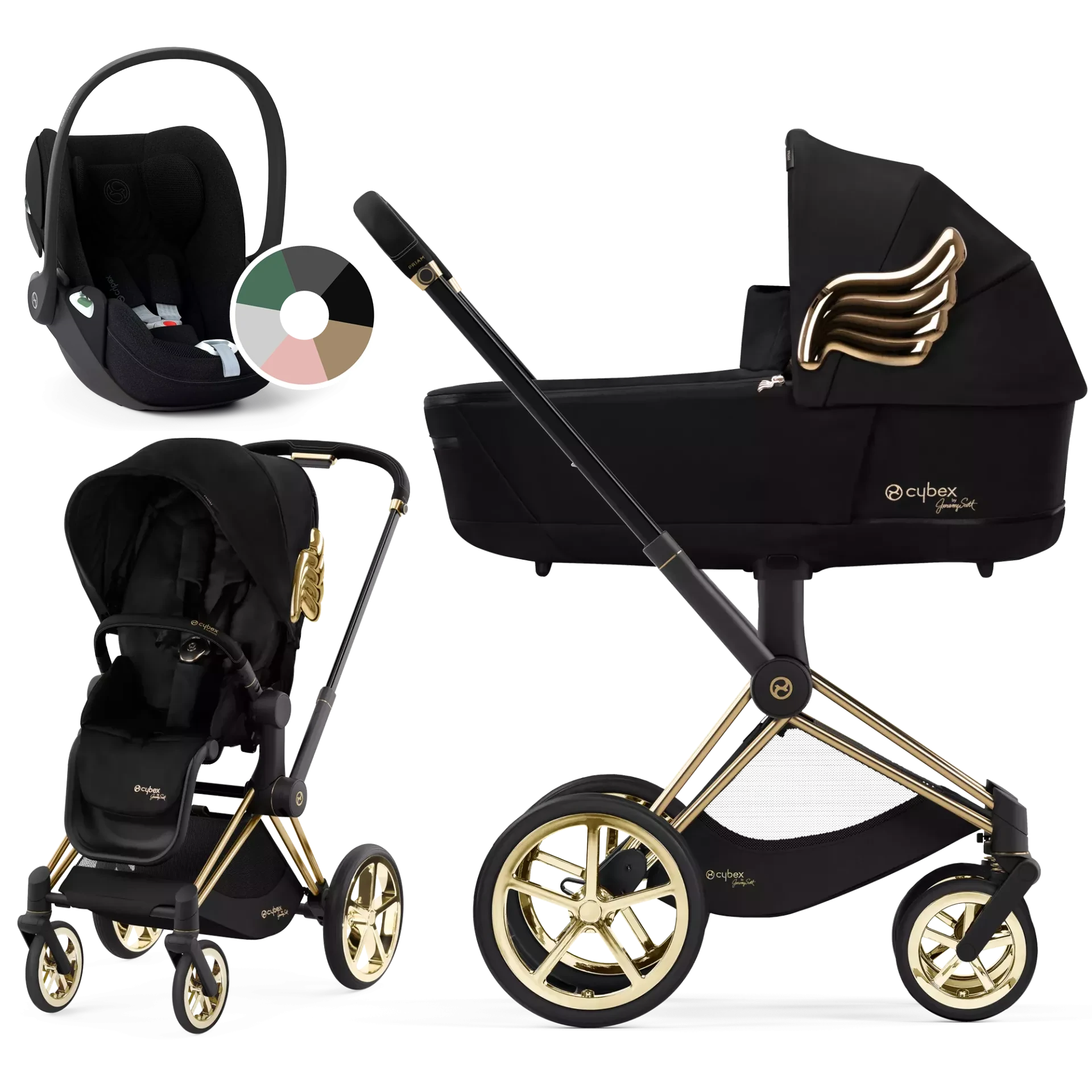 Cybex Priam 4.0 + Cybex Cloud T i-Size - 3w1 | Wings - Design Collaborations