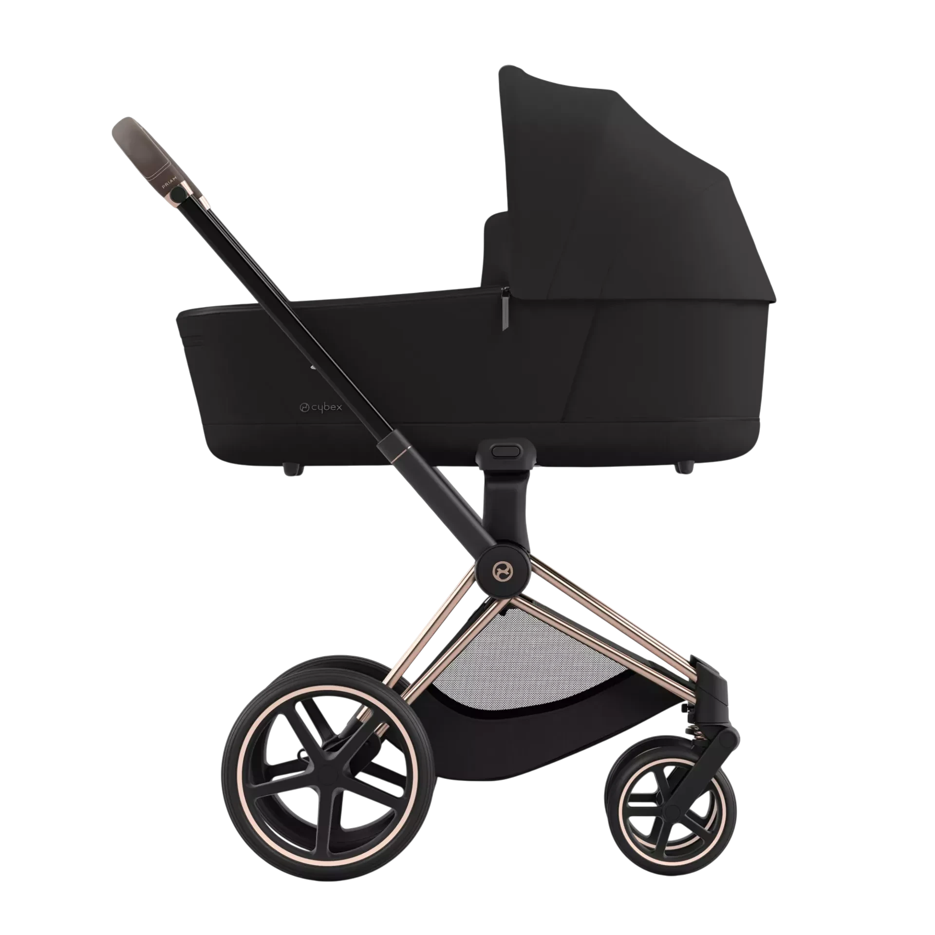 Cybex Priam 4.0 + Cybex Cloud T i-Size + baza T - 4w1 | Sepia Black (Rosegold Frame)