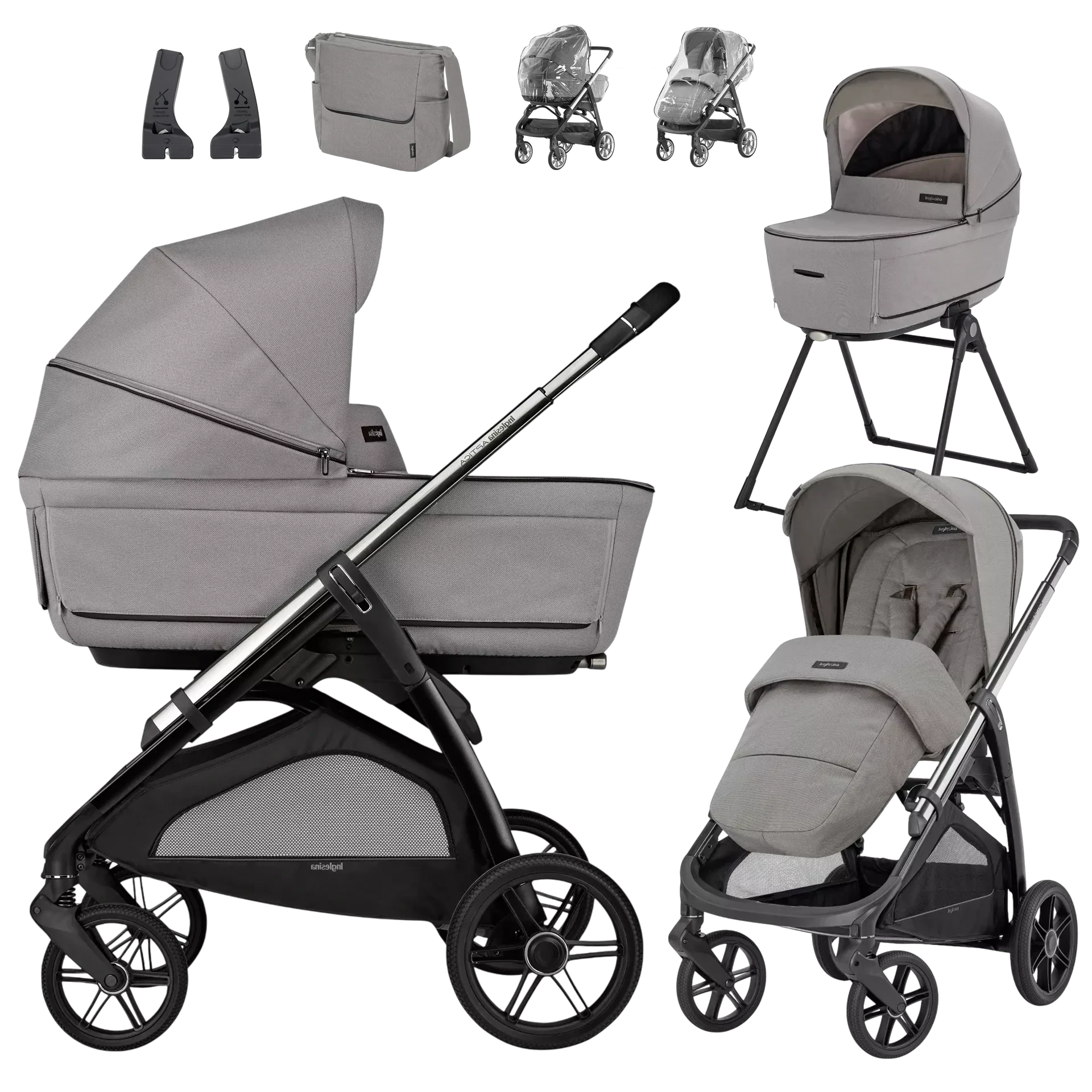 Inglesina Aptica Duo +GRATISY - 2w1 | Platinum Grey
