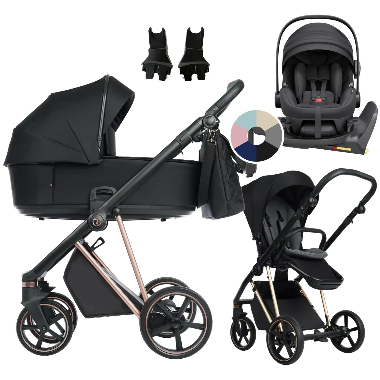 Roan Ivi 2.0 + Avionaut Pixel 3 + baza IQ Orbit + GRATIS - 4w1 | Raven Rosegold