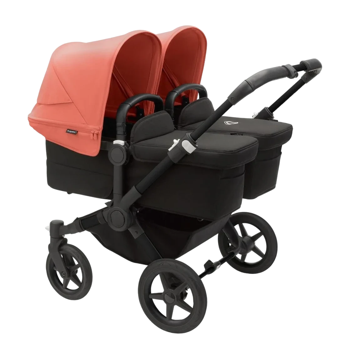 Bugaboo Donkey 5 Twin | Black-Midnight Black-Sunrise Red