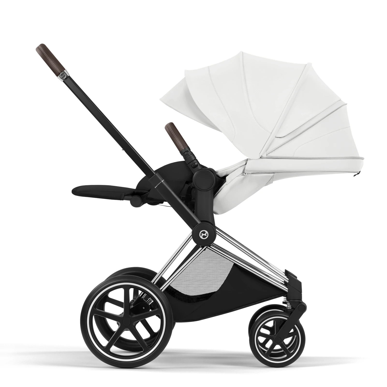 Cybex Priam 5.0 - wózek 4w1 | Off White - Chrome (Style)