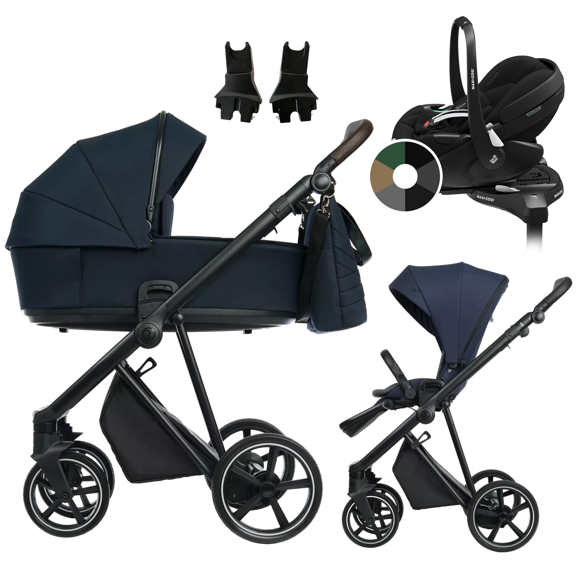 Roan Ivi 2.0 + Maxi-Cosi Pebble 360 Pro2 + baza +GRATIS - 4w1 | Mystic Blue