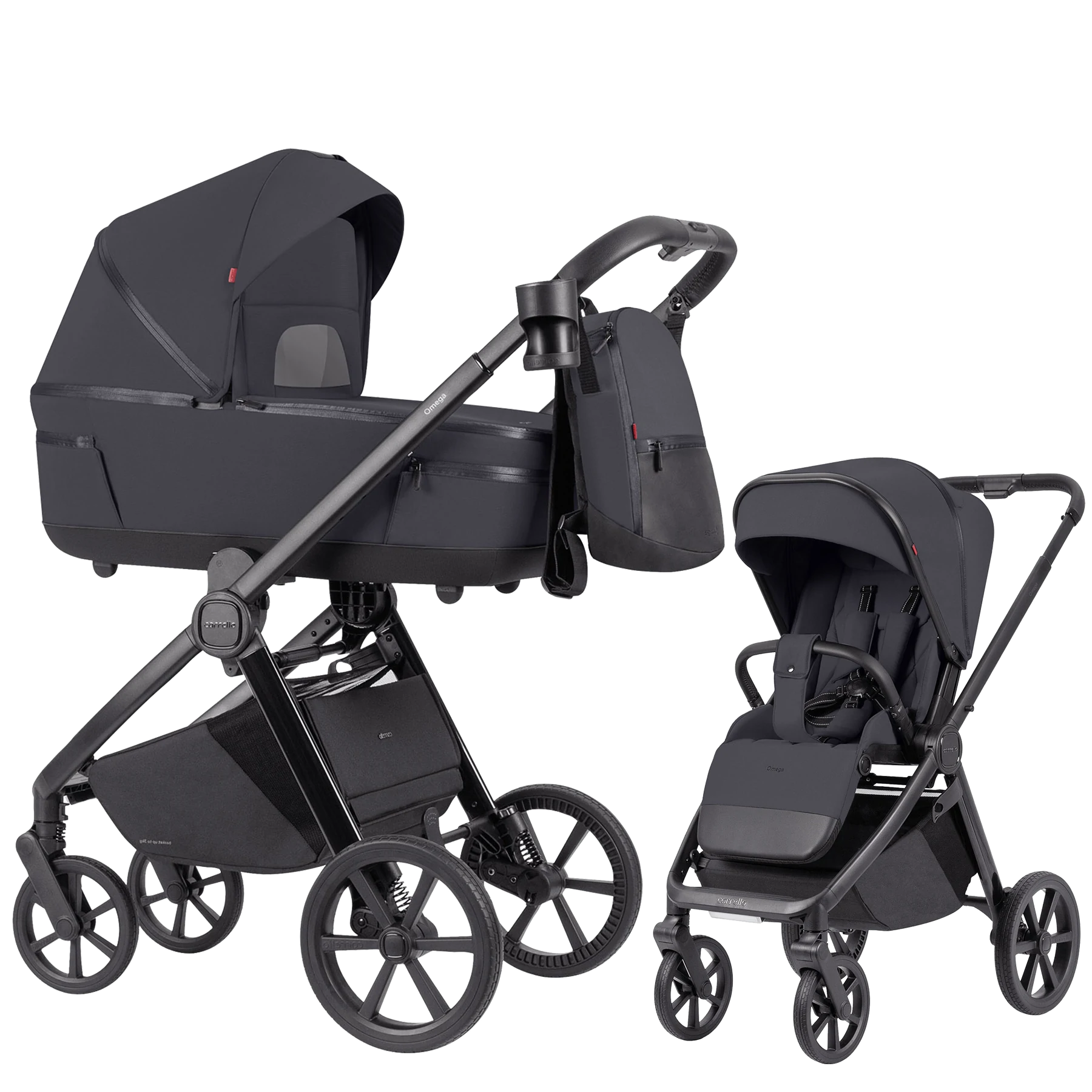 Carrello Omega Plus - 2w1 | Meteor Grey