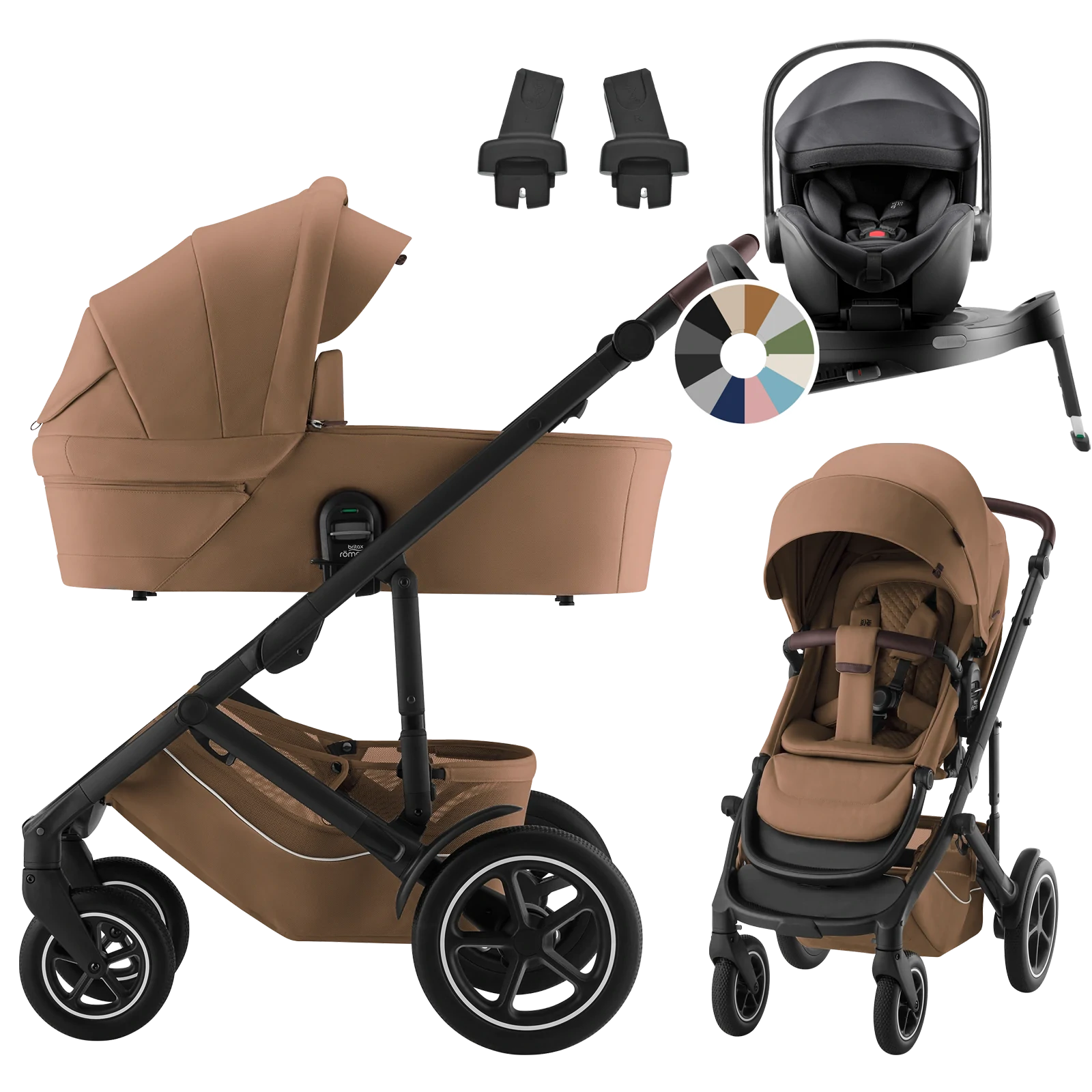 Britax Römer Smile 5Z + Britax Römer Baby-Safe Pro + baza Vario 5Z +GRATIS - 4w1 | Warm Caramel