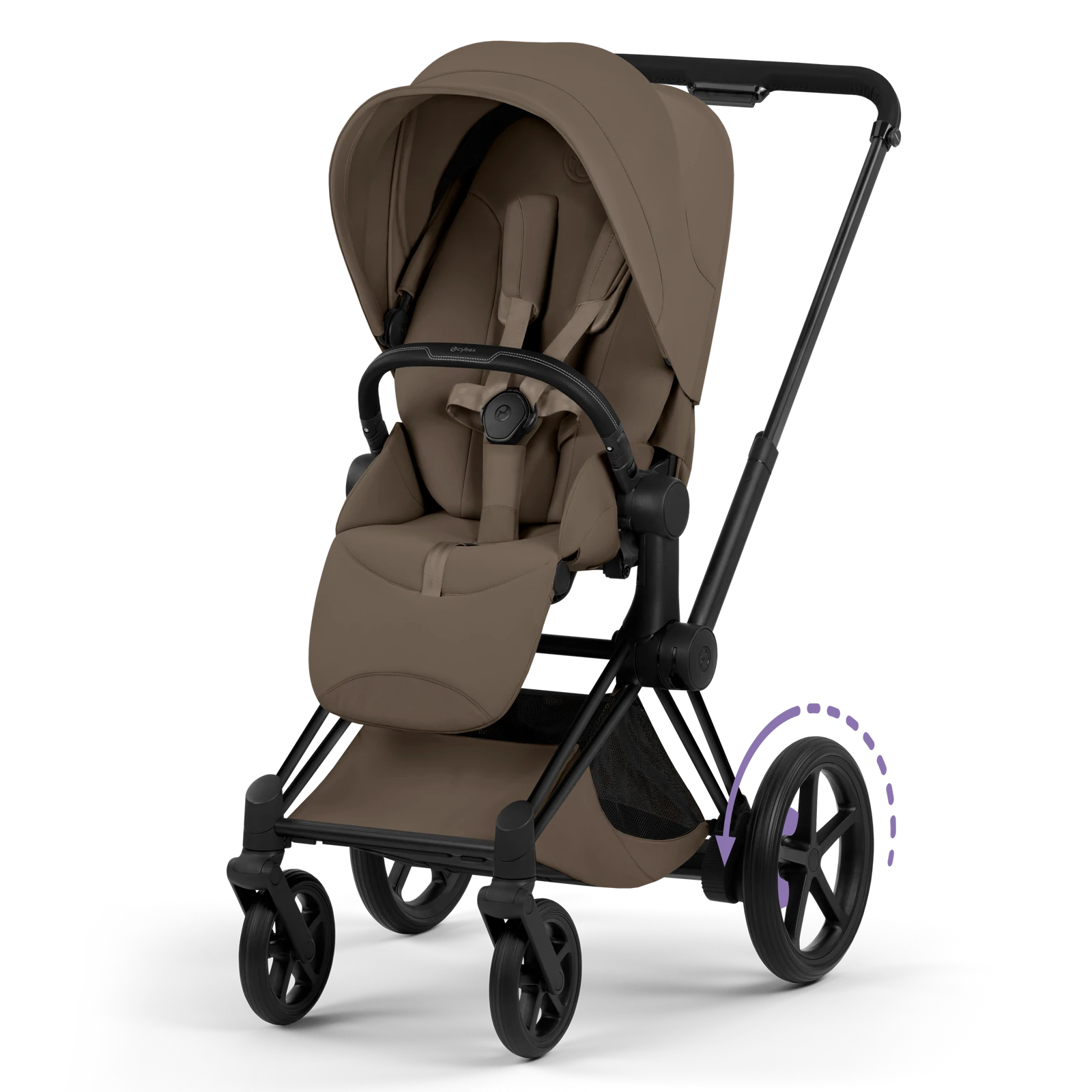 Cybex e-Priam 5.0 - wózek 2w1 | Coconut Brown - Matt Black (Style)