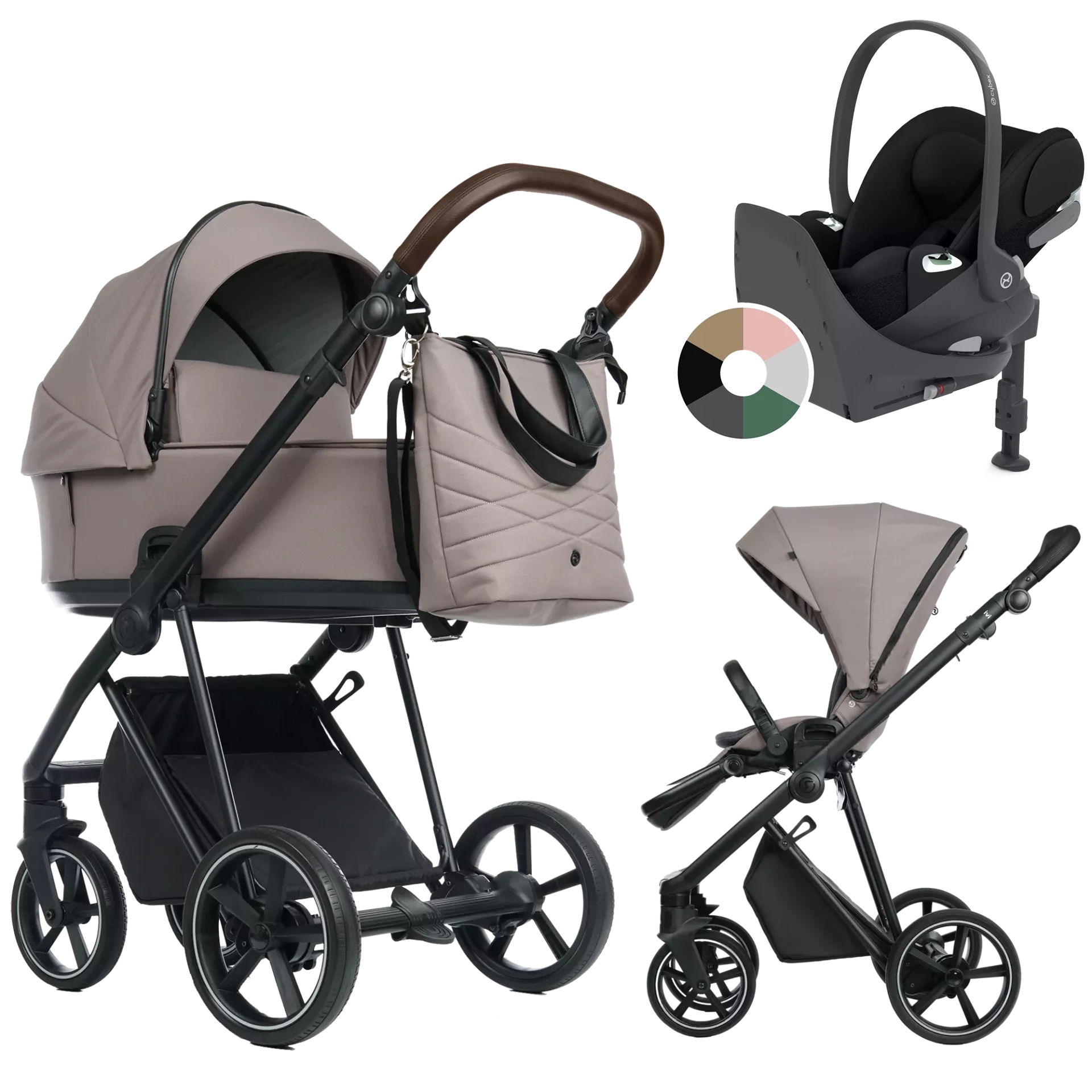 Roan Ivi 2.0 + Cybex Cloud T + baza T +GRATIS - 4w1 | Cocoa