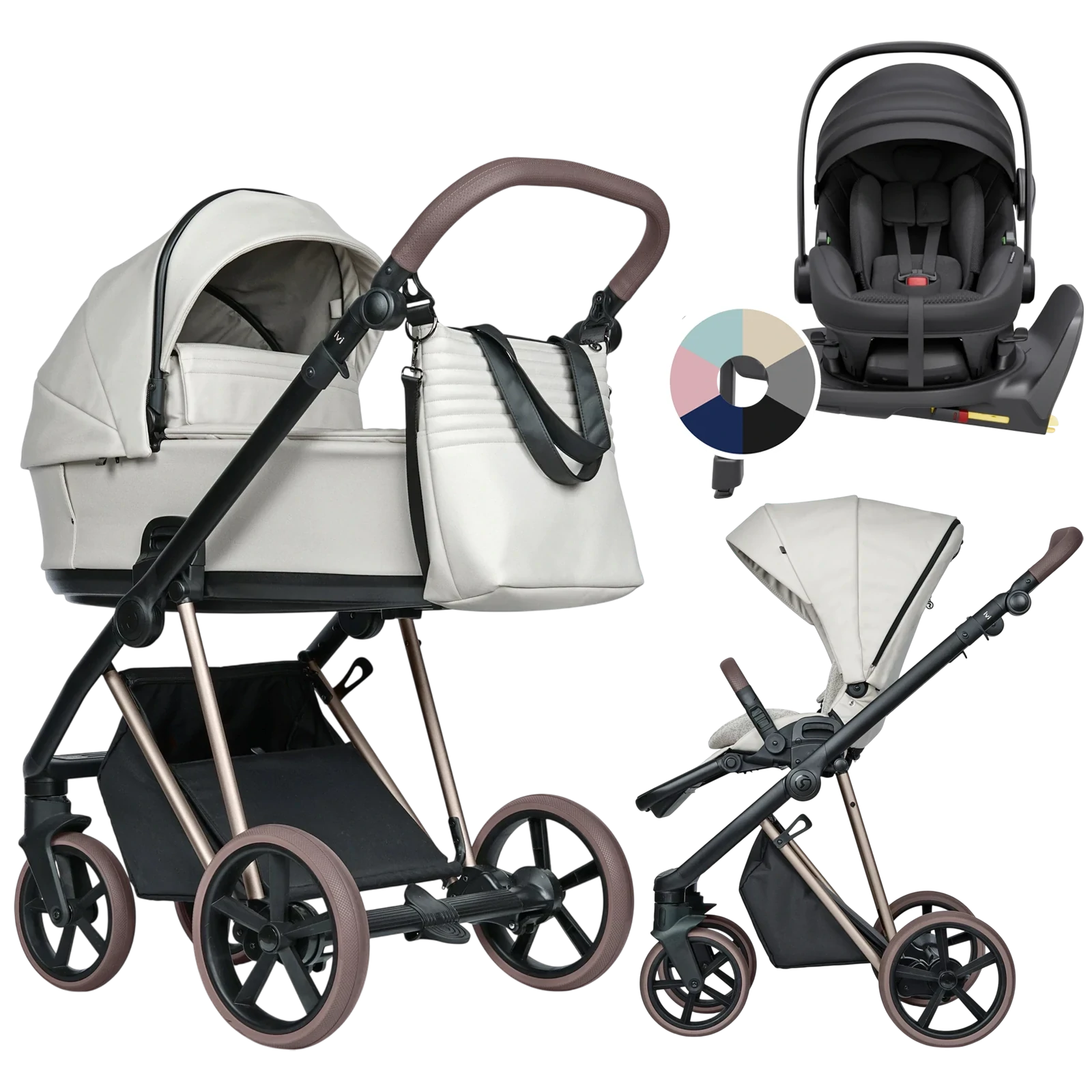 Roan Ivi 2.0 Vintage + Avionaut Pixel 3 + baza IQ Orbit + GRATIS - 4w1 | Butter Cream
