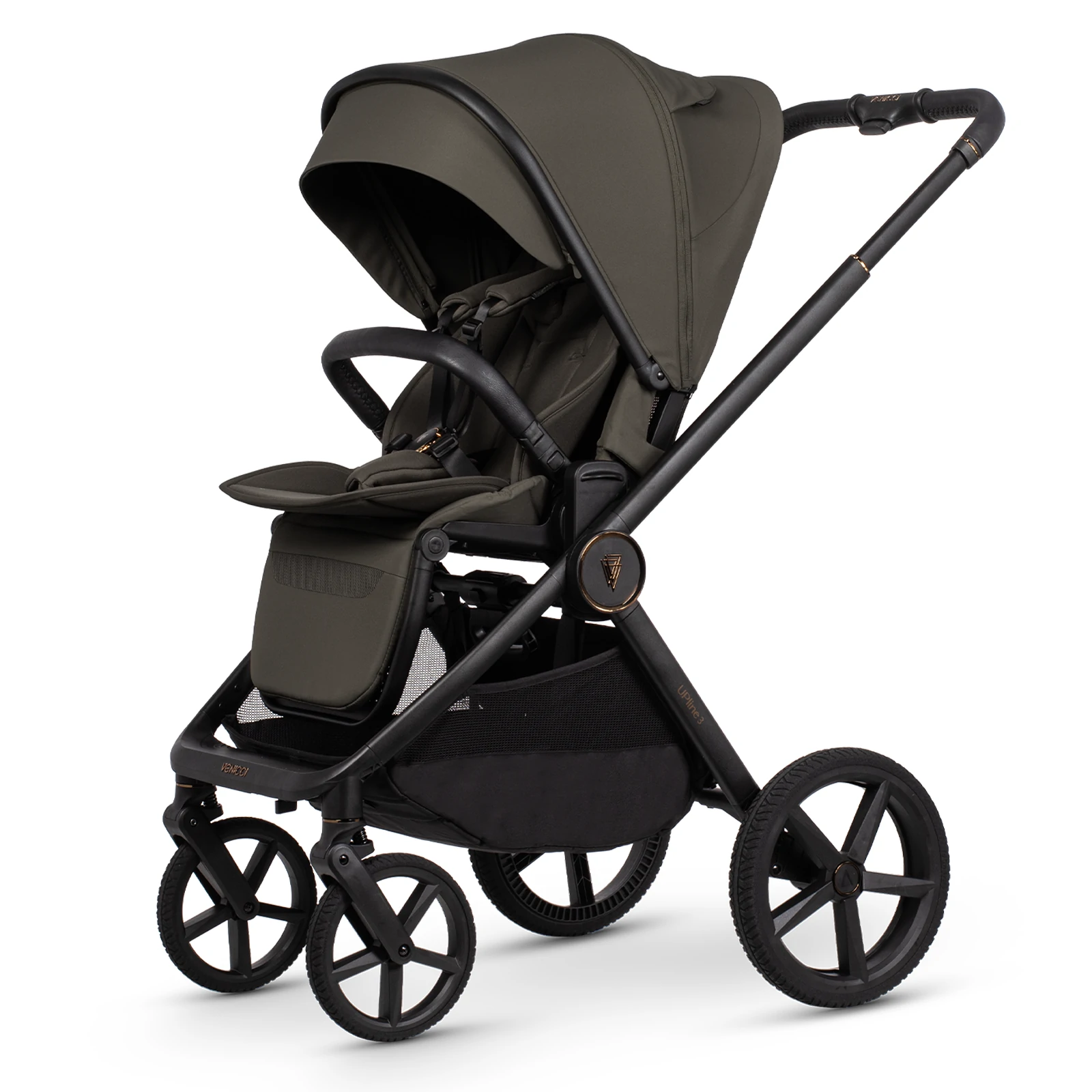 Venicci Upline 3 + Cybex Cloud T + baza T + AKCESORIA - 4w1 | Truffle