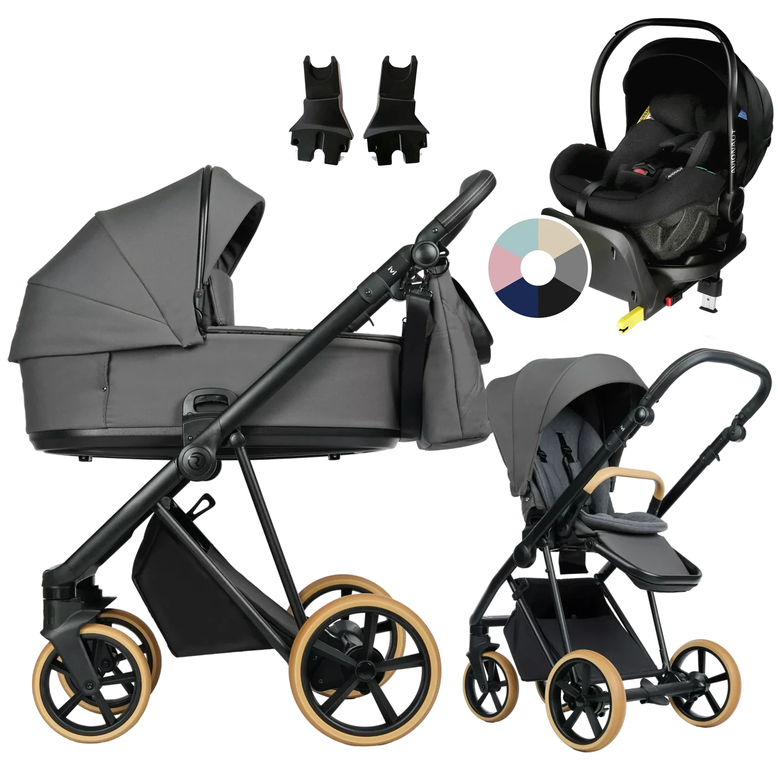 Roan Ivi 2.0 Vintage + Avionaut Pixel Pro 2.0 C + baza IQ Orbit + GRATIS - 4w1 | Sicilian Olive