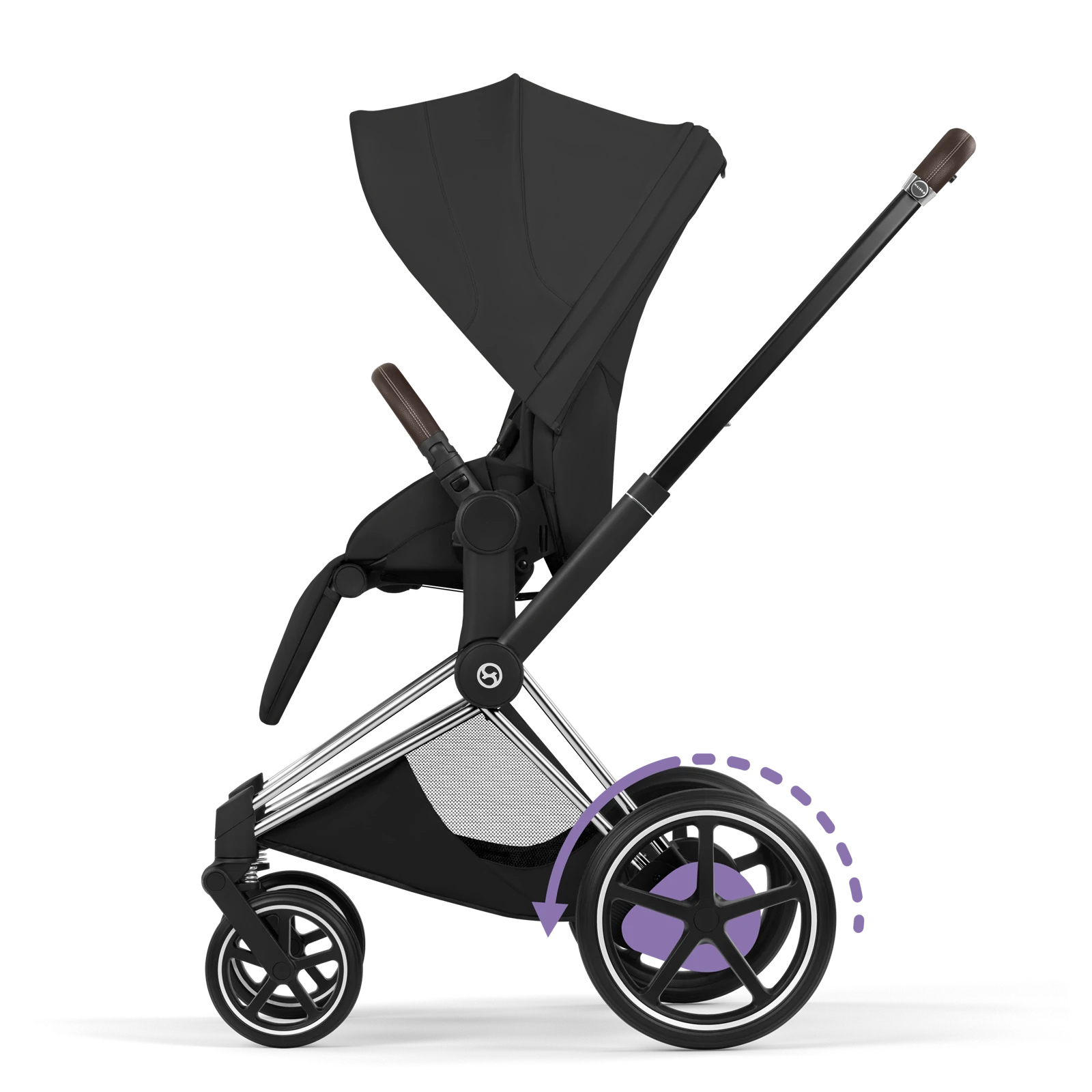 Cybex e-Priam 5.0 - wózek 2w1 | Sepia Black - Chrome (Style)