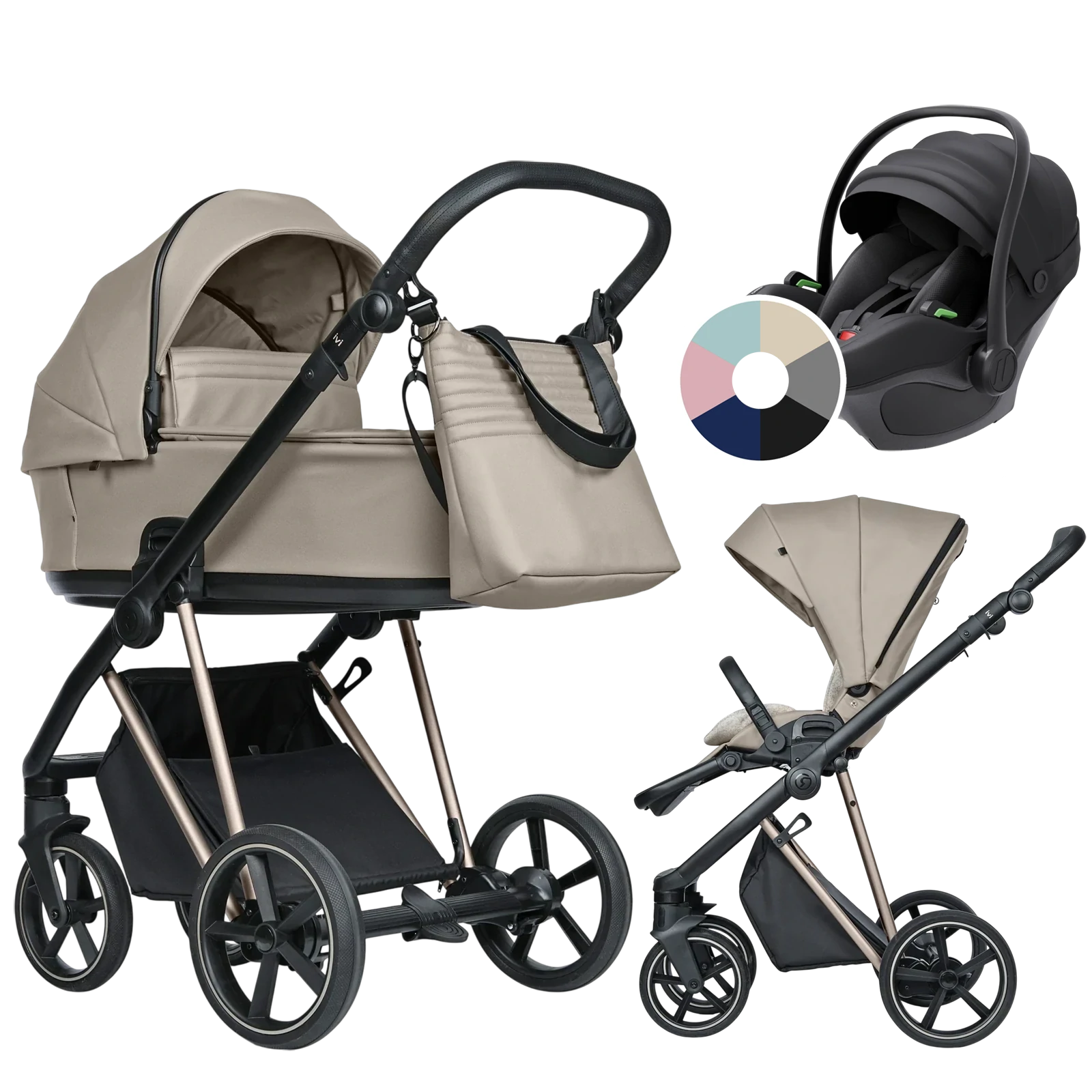 Roan Ivi 2.0 Vintage + Avionaut Pixel 3 + GRATIS - 3w1 | Almond Sugar
