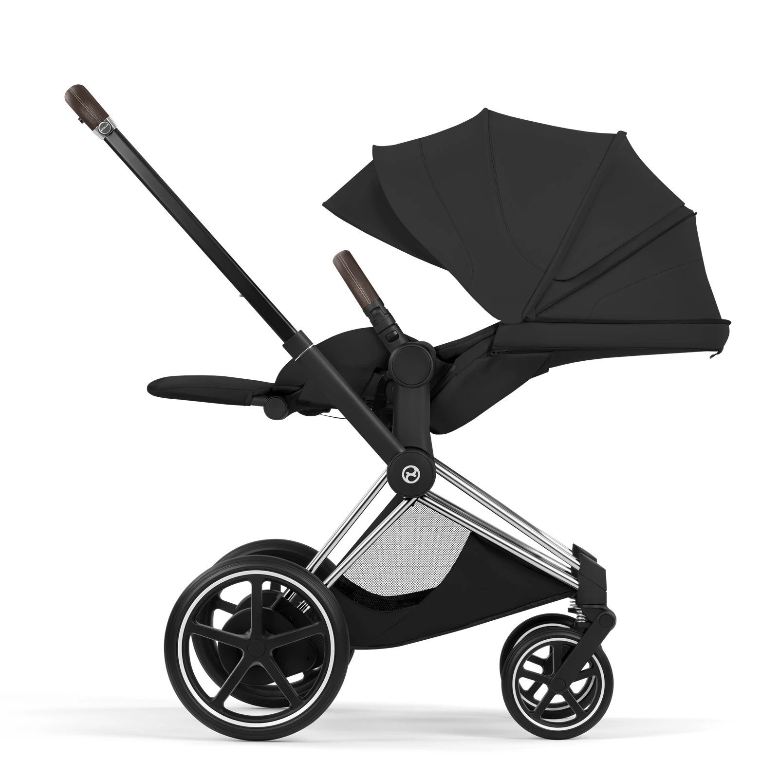 Cybex e-Priam 5.0 - wózek 2w1 | Sepia Black - Chrome (Style)