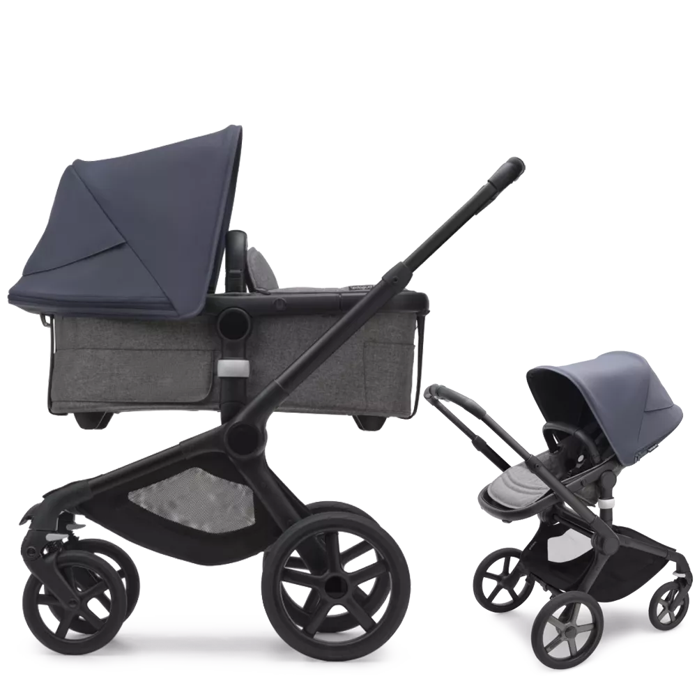 Bugaboo Fox 5 - 2w1 | Black-Grey Melange-Stormy Blue