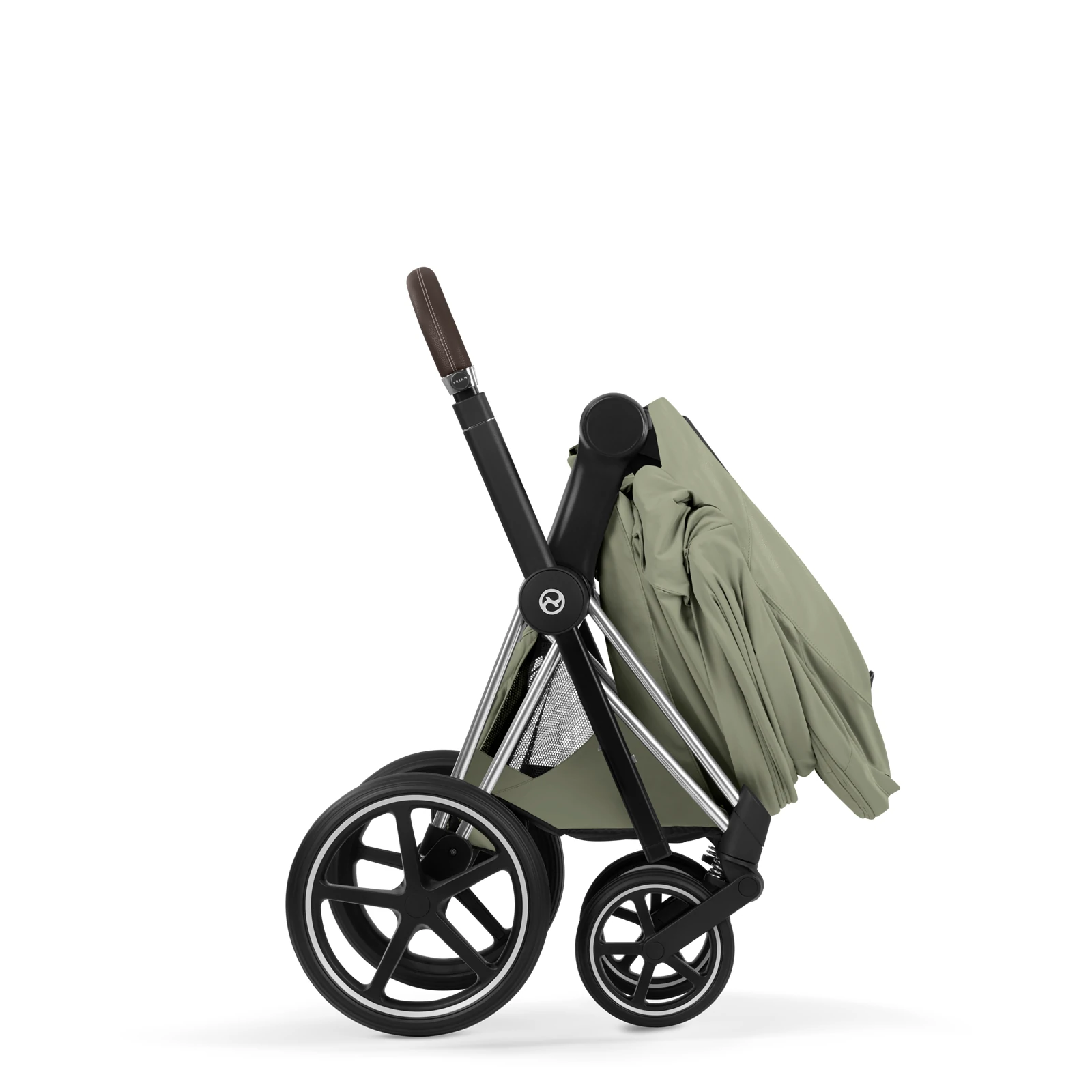 Cybex Priam 5.0 - wózek 4w1 | Sage Green - Chrome (Style)