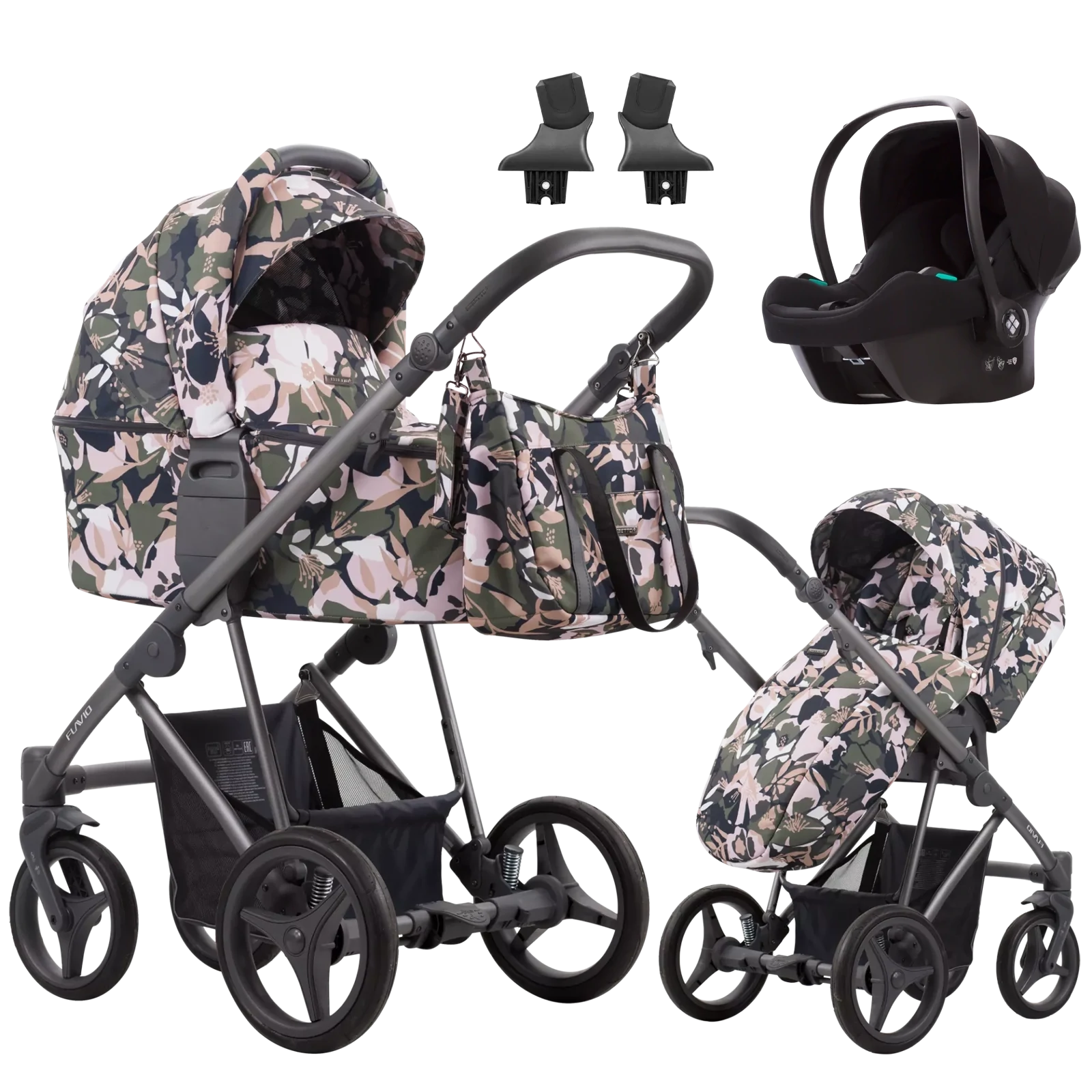 Bebetto Flavio + Bebetto Cosmo 2.0 +GRATIS - 3w1 | Flowers 01