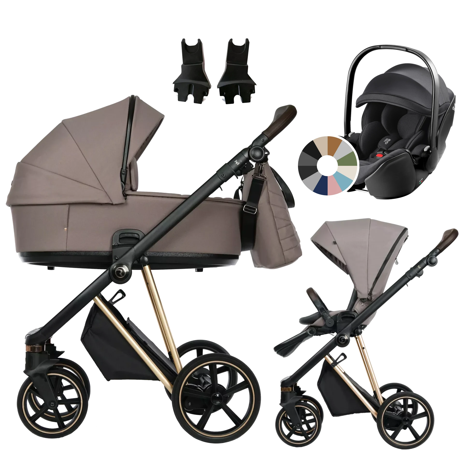 Roan Ivi 2.0 + Britax Römer Baby-Safe Pro +GRATIS - 3w1 | Cocoa Rosegold