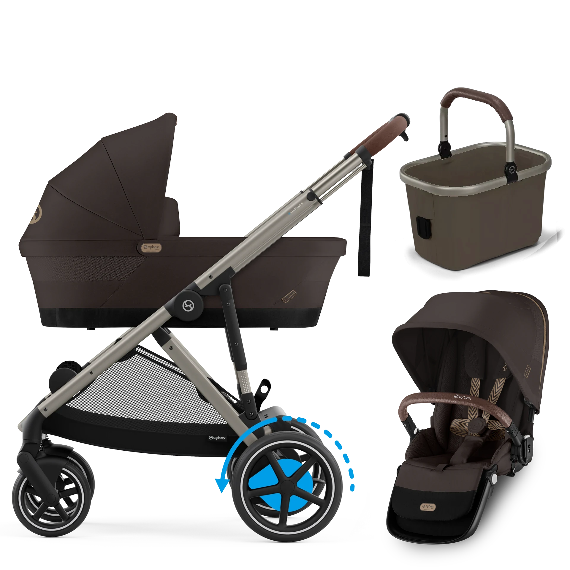 Cybex e-Gazelle S - 2w1 | Chocolate Brown