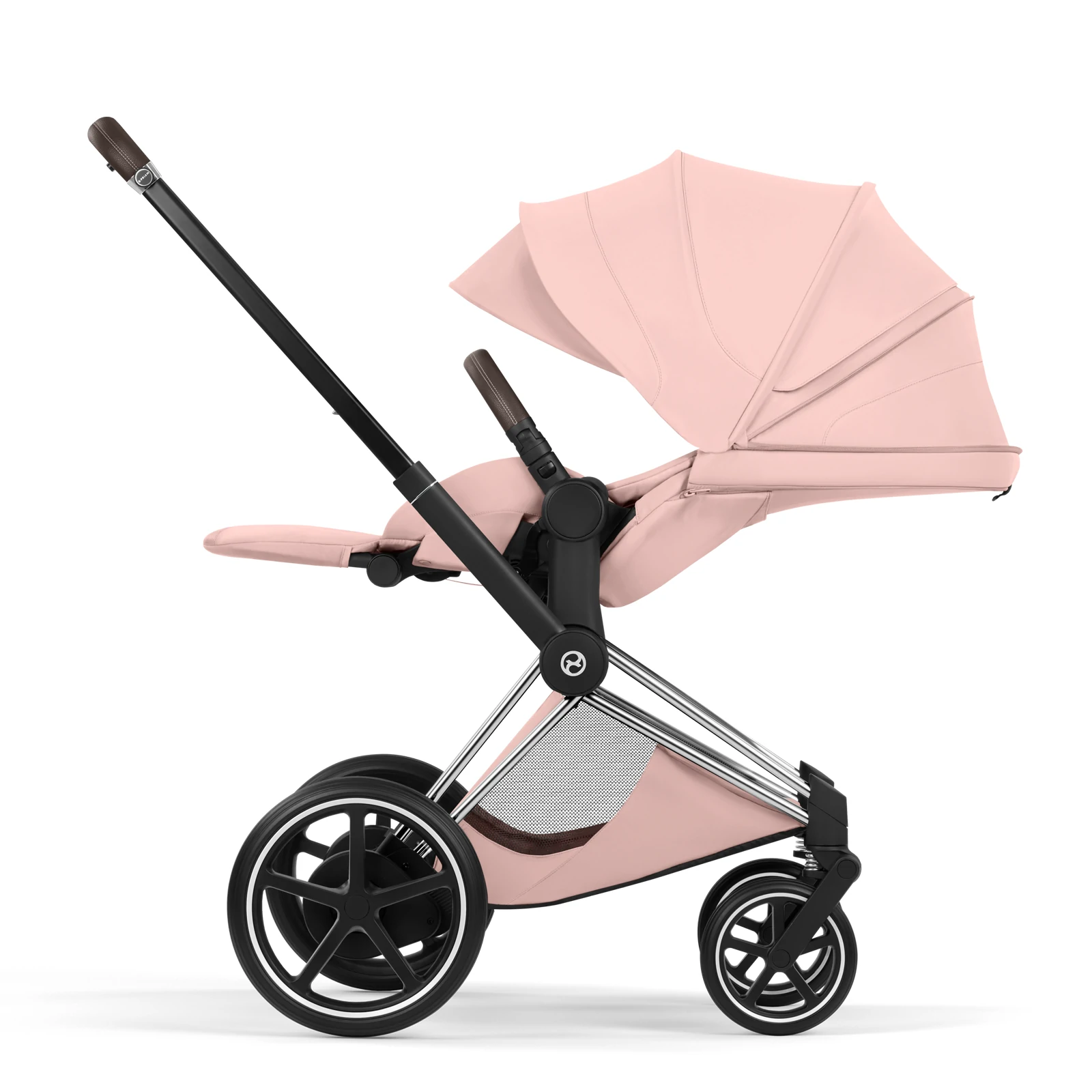 Cybex e-Priam 5.0 - wózek 2w1 | Peach Pink - Chrome (Style)
