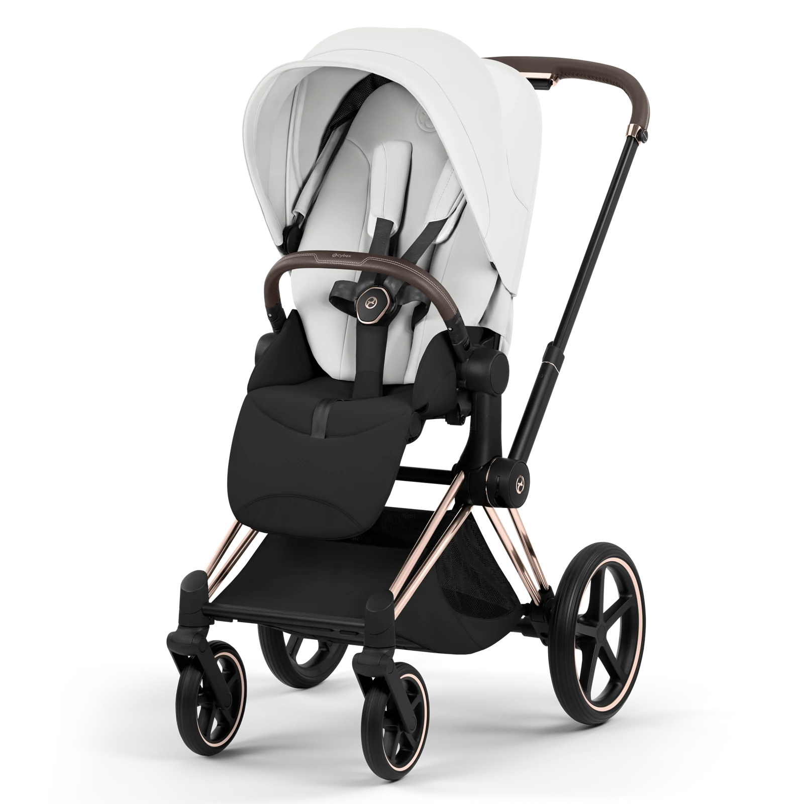 Cybex Priam 5.0 - wózek 4w1 | Off White - Rosegold (Style)