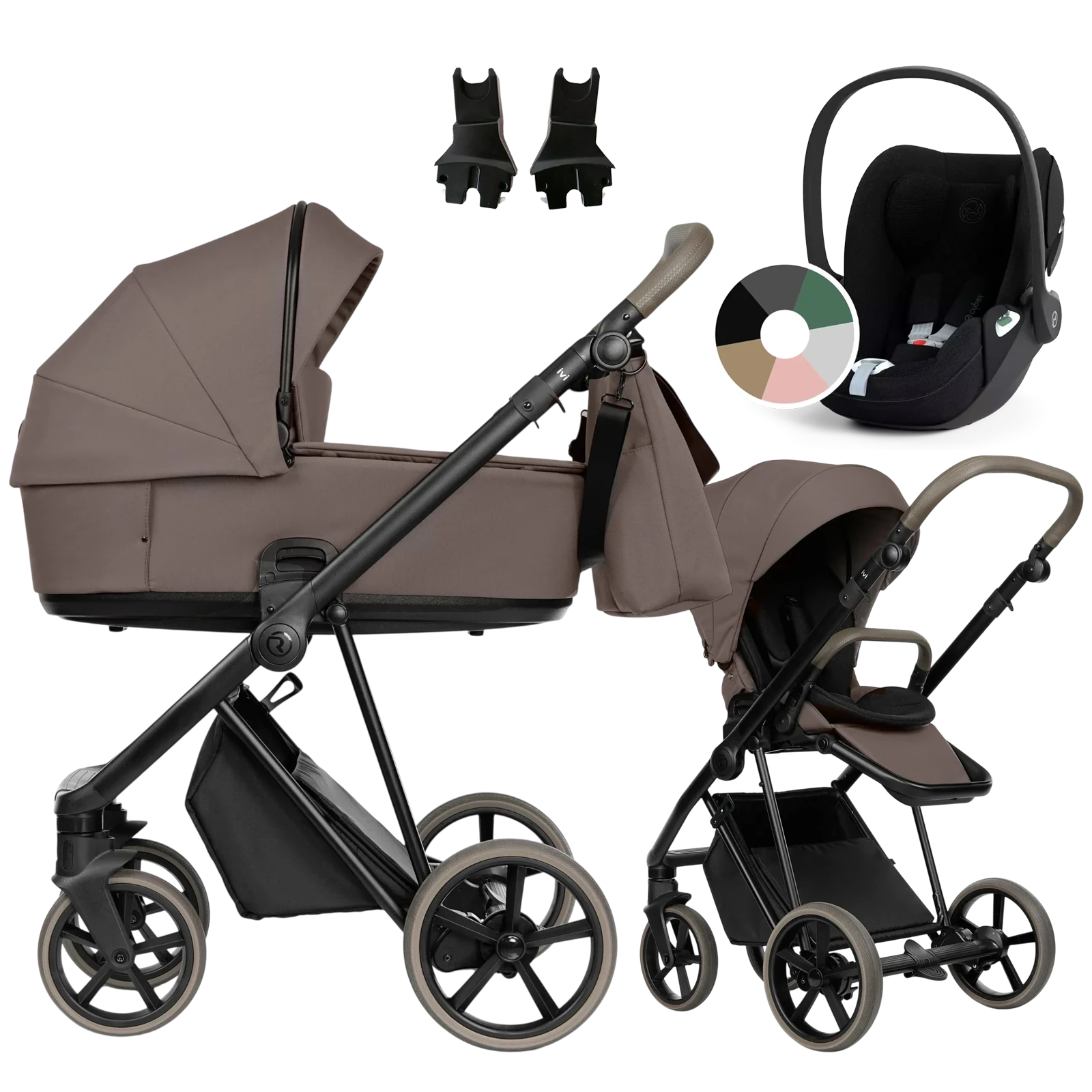 Roan Ivi 2.0 Vintage + Cybex Cloud T i-Size +GRATIS - 3w1 | Mocca Frappe