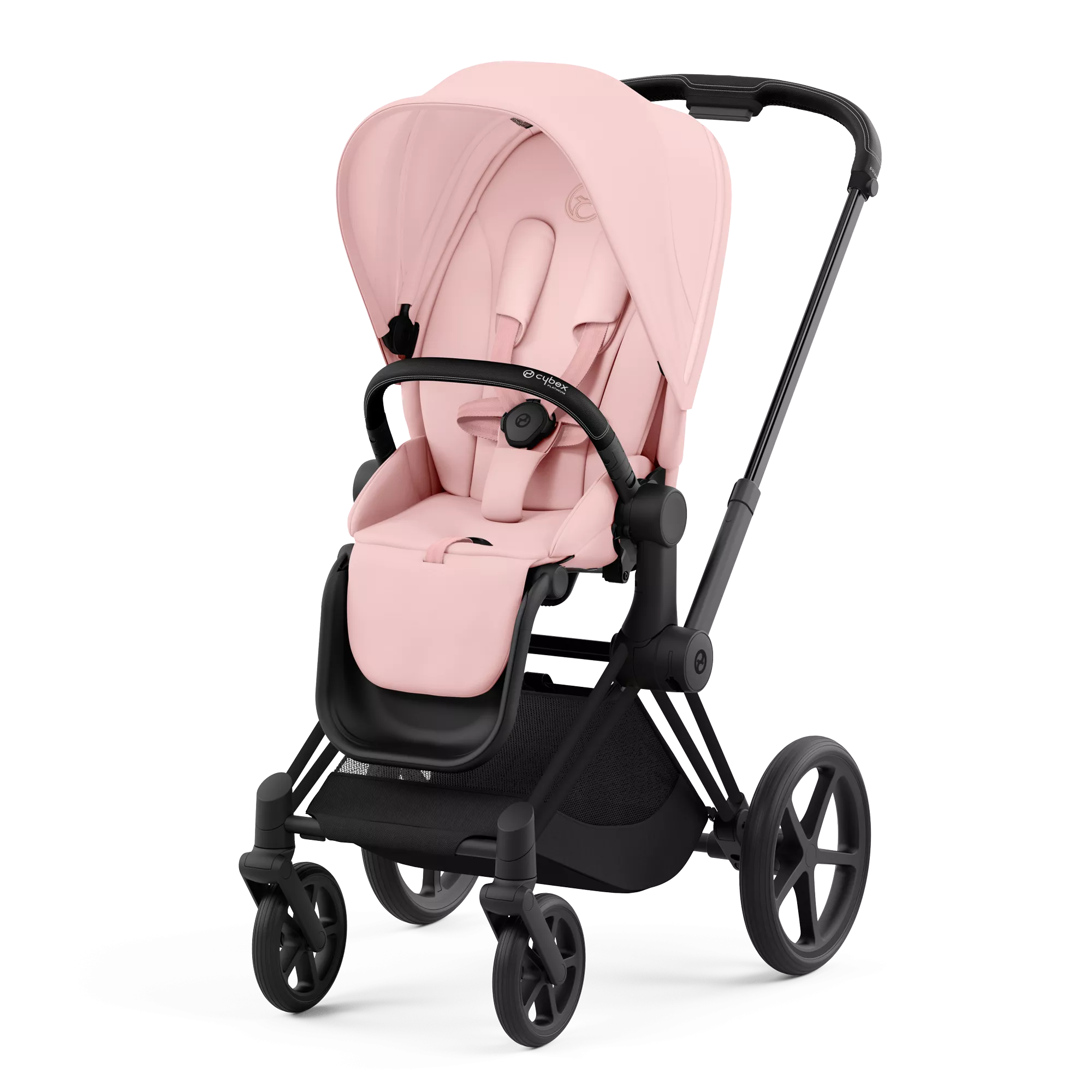 Cybex Priam 4.0 | Peach Pink (Matt Black Frame)