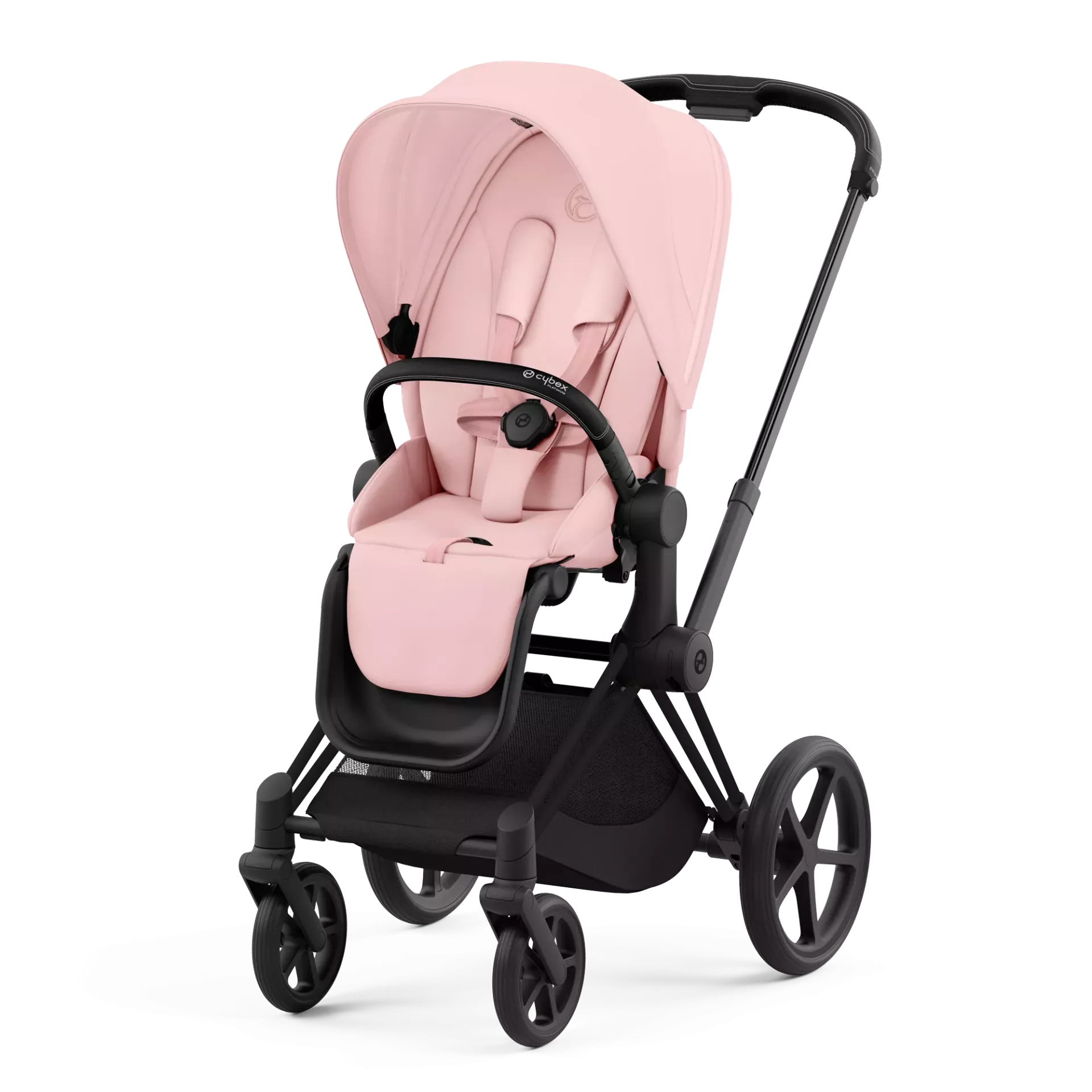 Cybex Priam 4.0 | Peach Pink (Matt Black Frame)