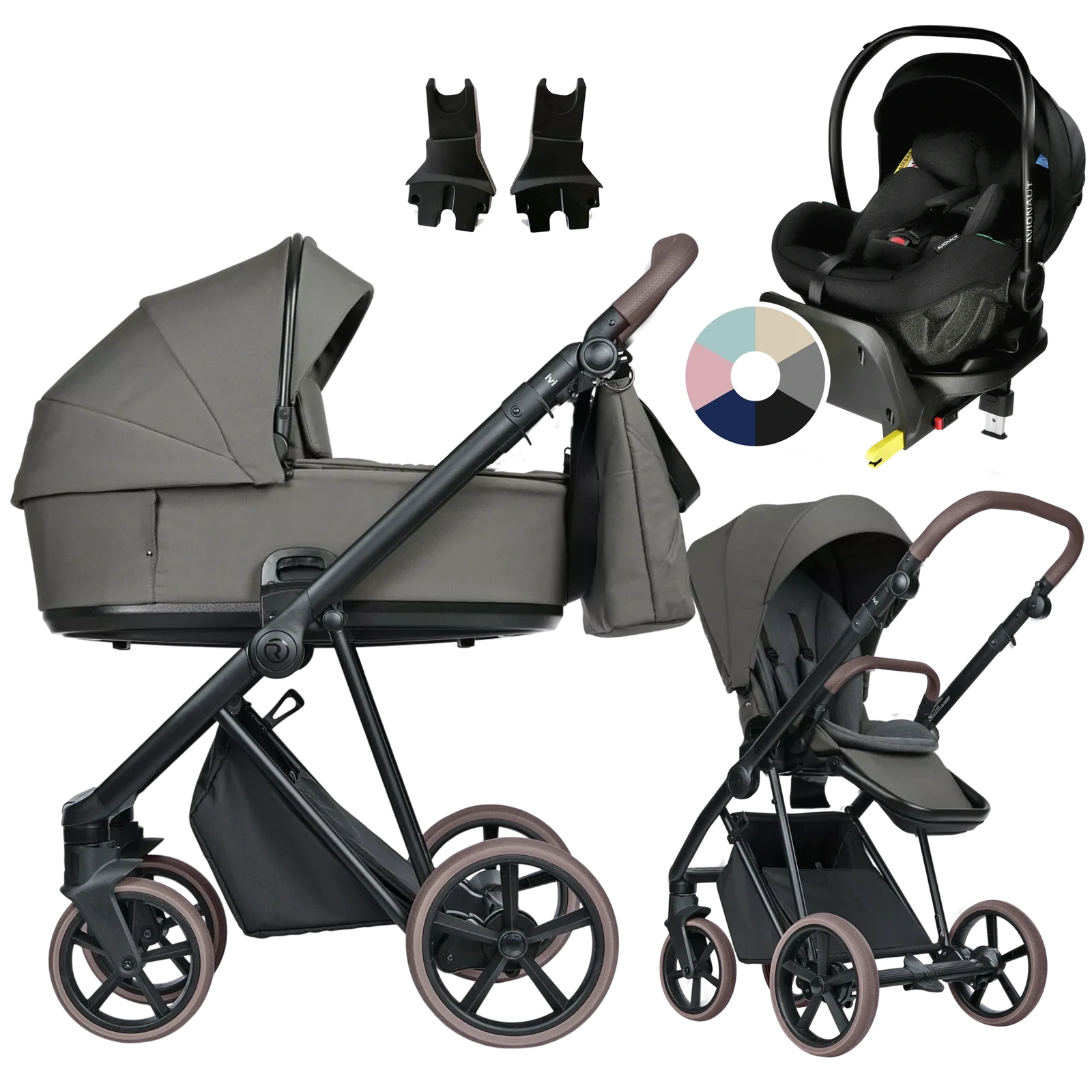 Roan Ivi 2.0 Vintage + Avionaut Pixel Pro 2.0 C + baza IQ Orbit + GRATIS - 4w1 | Praline