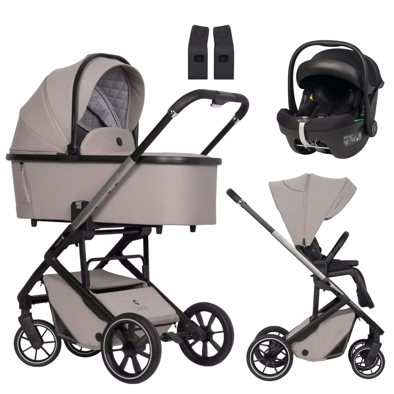 Cavoe Moi Plus + Cavoe Peu +GRATIS - wózek 3w1 | Taupe