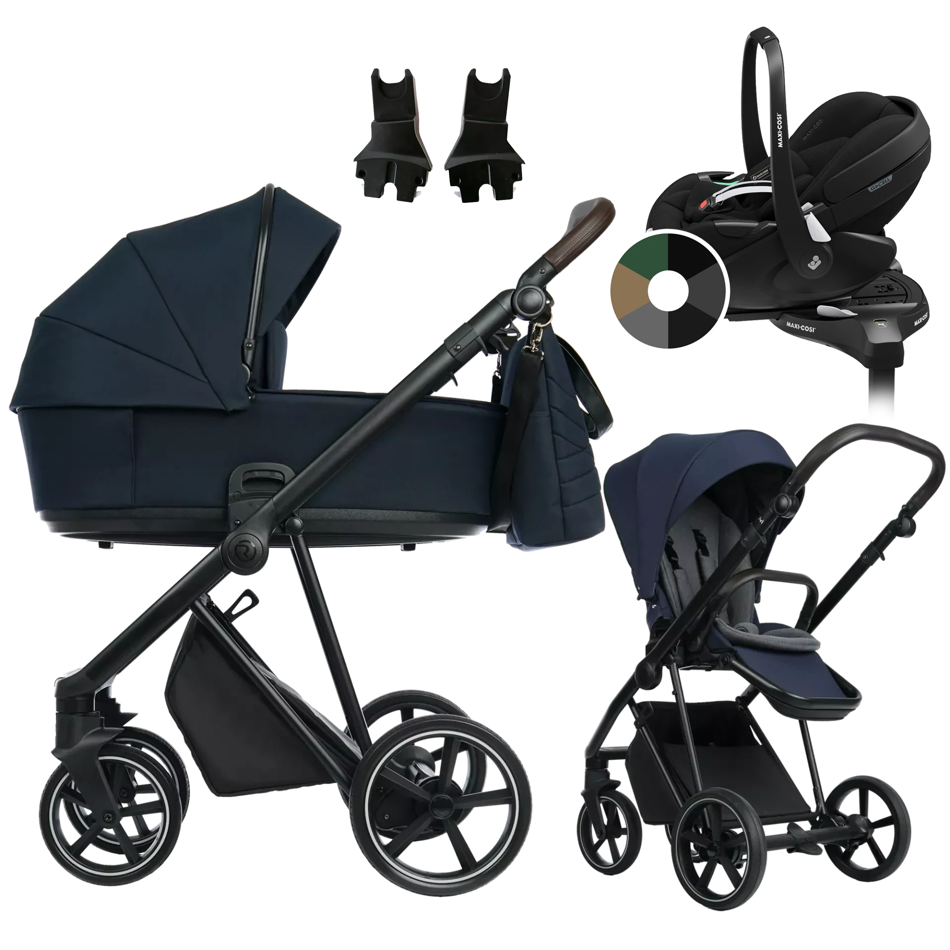 Roan Ivi 2.0 + Maxi-Cosi Pebble 360 Pro2 + baza +GRATIS - 4w1 | Mystic Blue